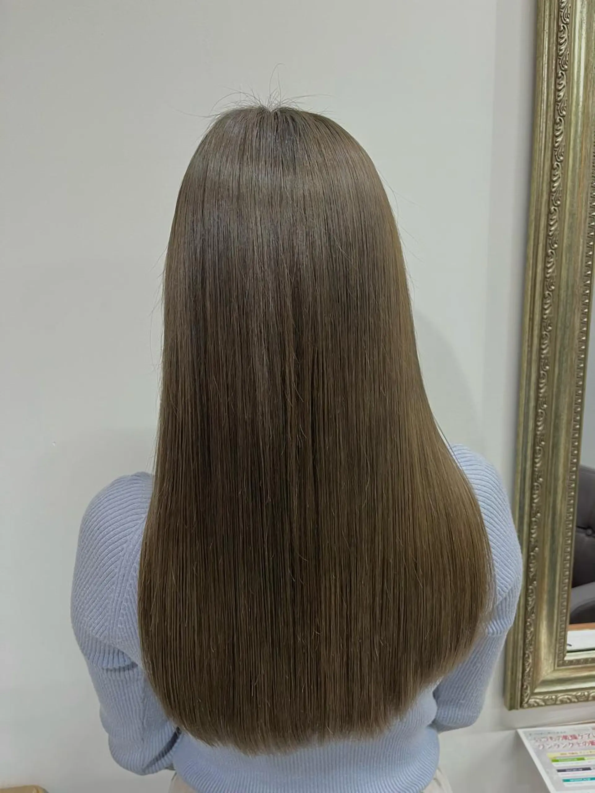 ロング カット 縮毛矯正 トリートメント 山本 佳奈のヘアスタイル