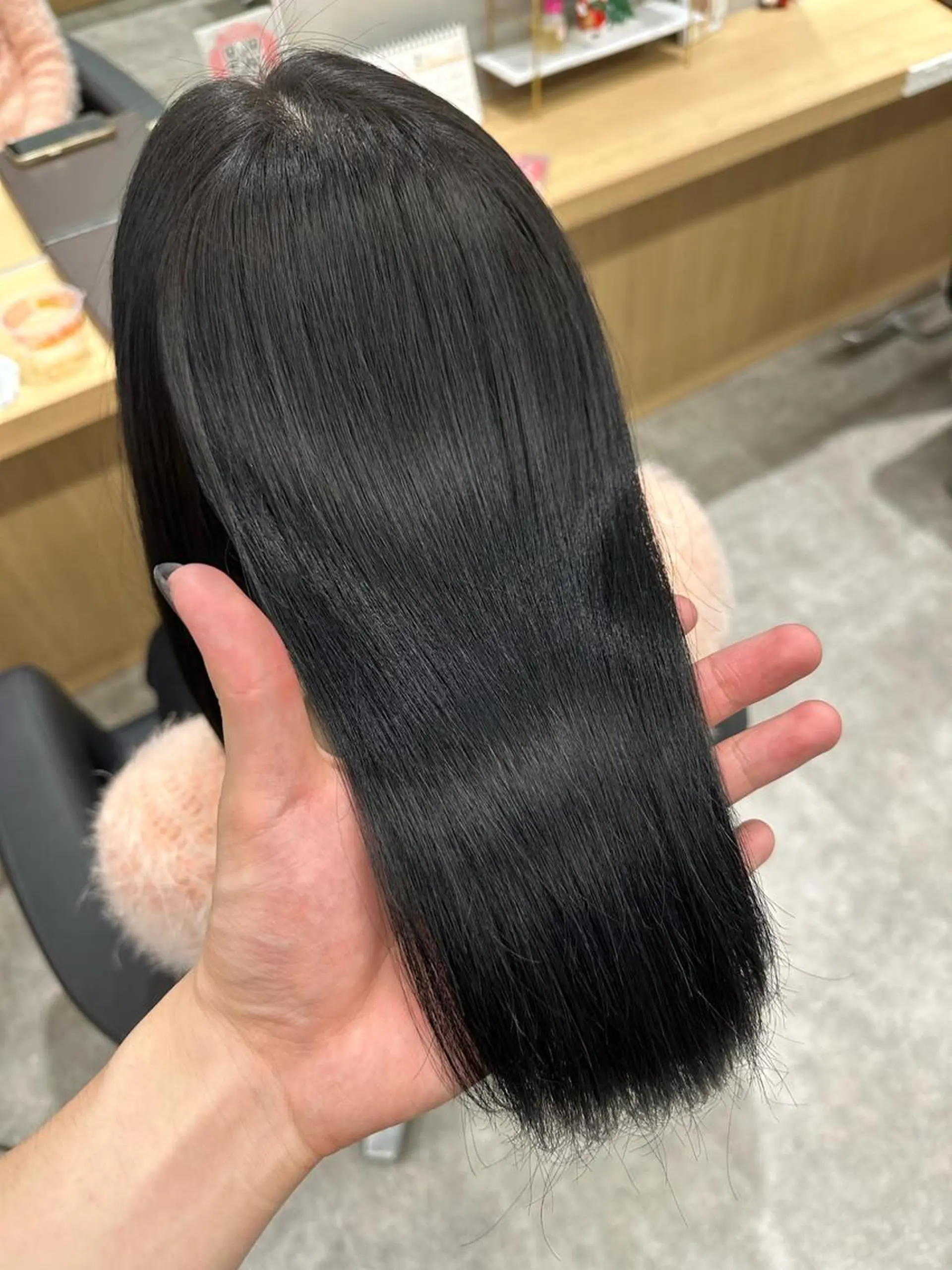 ミディアム 髪質改善 トリートメント 縮毛矯正 美髪🫧ブリーチ/ デザイン/永田汰伊智のヘアスタイル