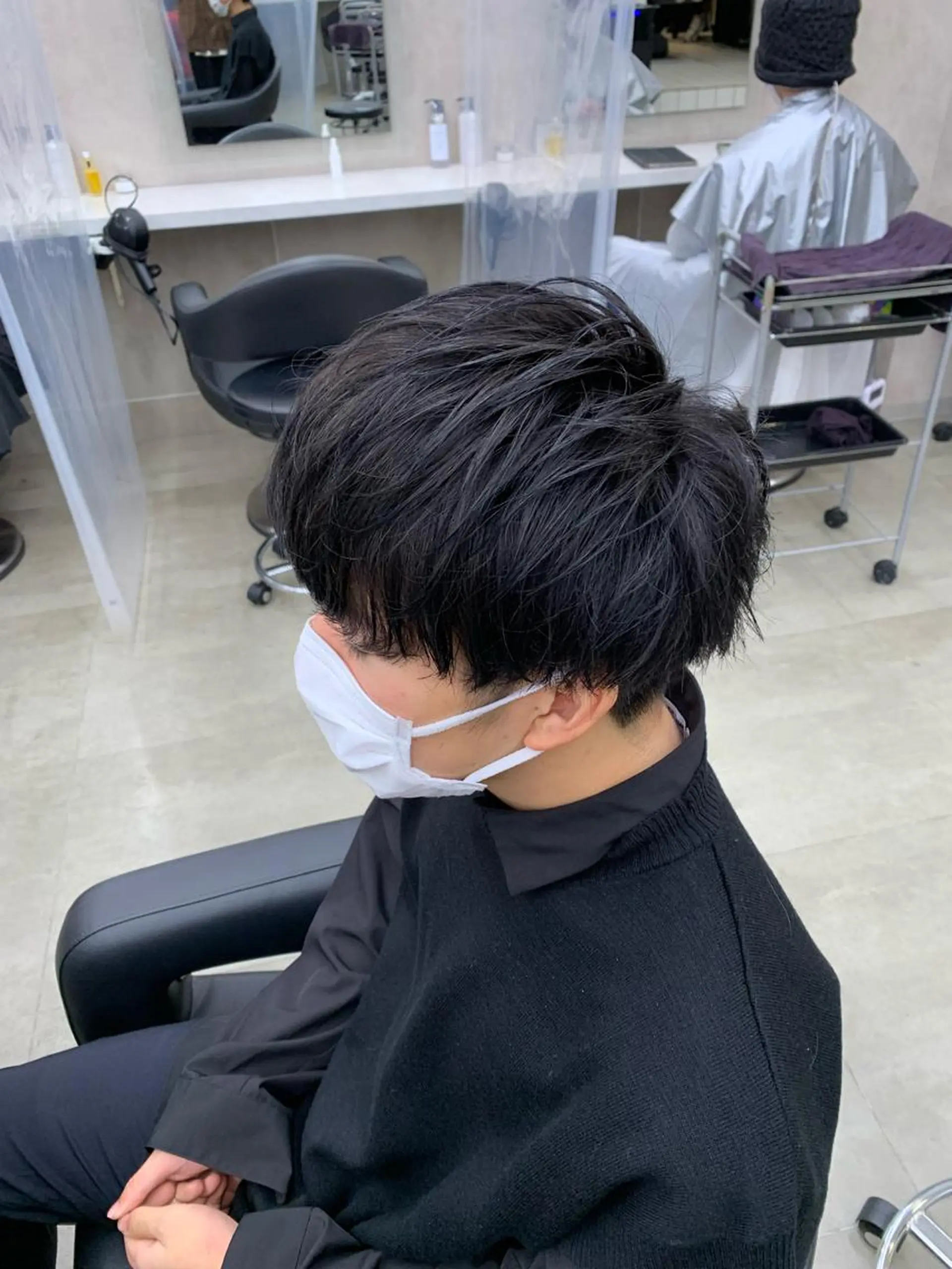 ショート カラー パーマ メンズ メンズパーマ特化 TAIGAのヘアスタイル