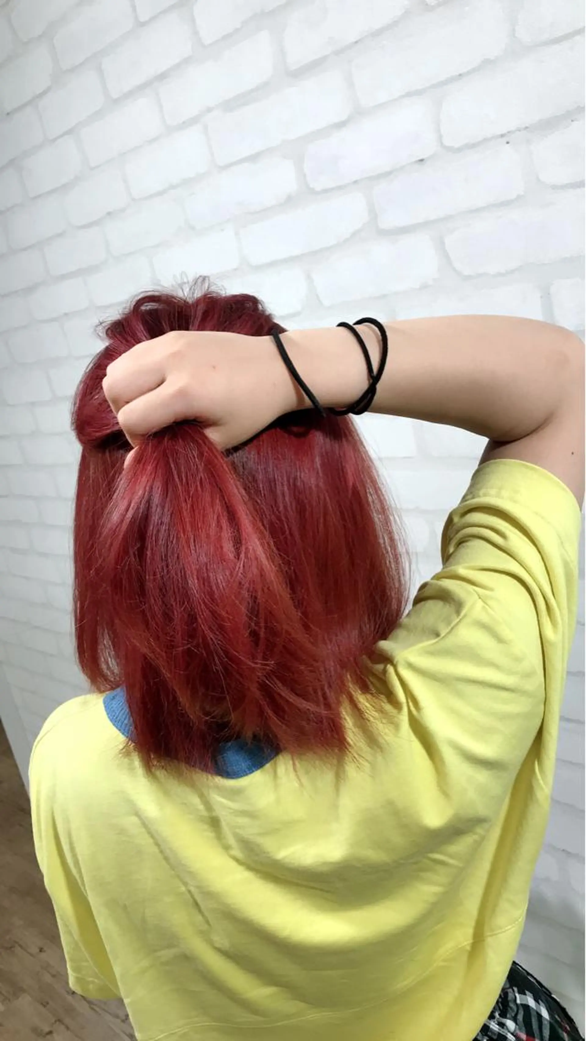 ミディアム ヘアカラー トリートメント Selene hair OSAKAのヘアスタイル