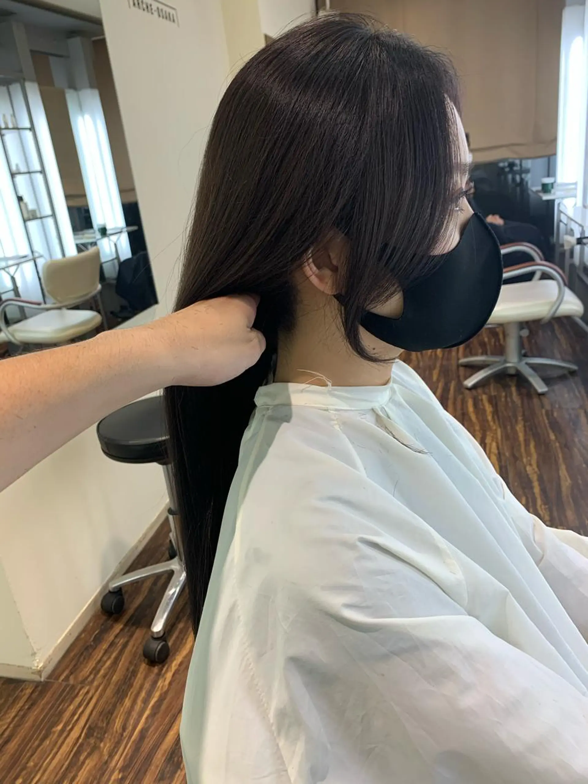 ロング カラー 韓国風ヘア 髪質改善サロン 心斎橋ARCHEのヘアスタイル