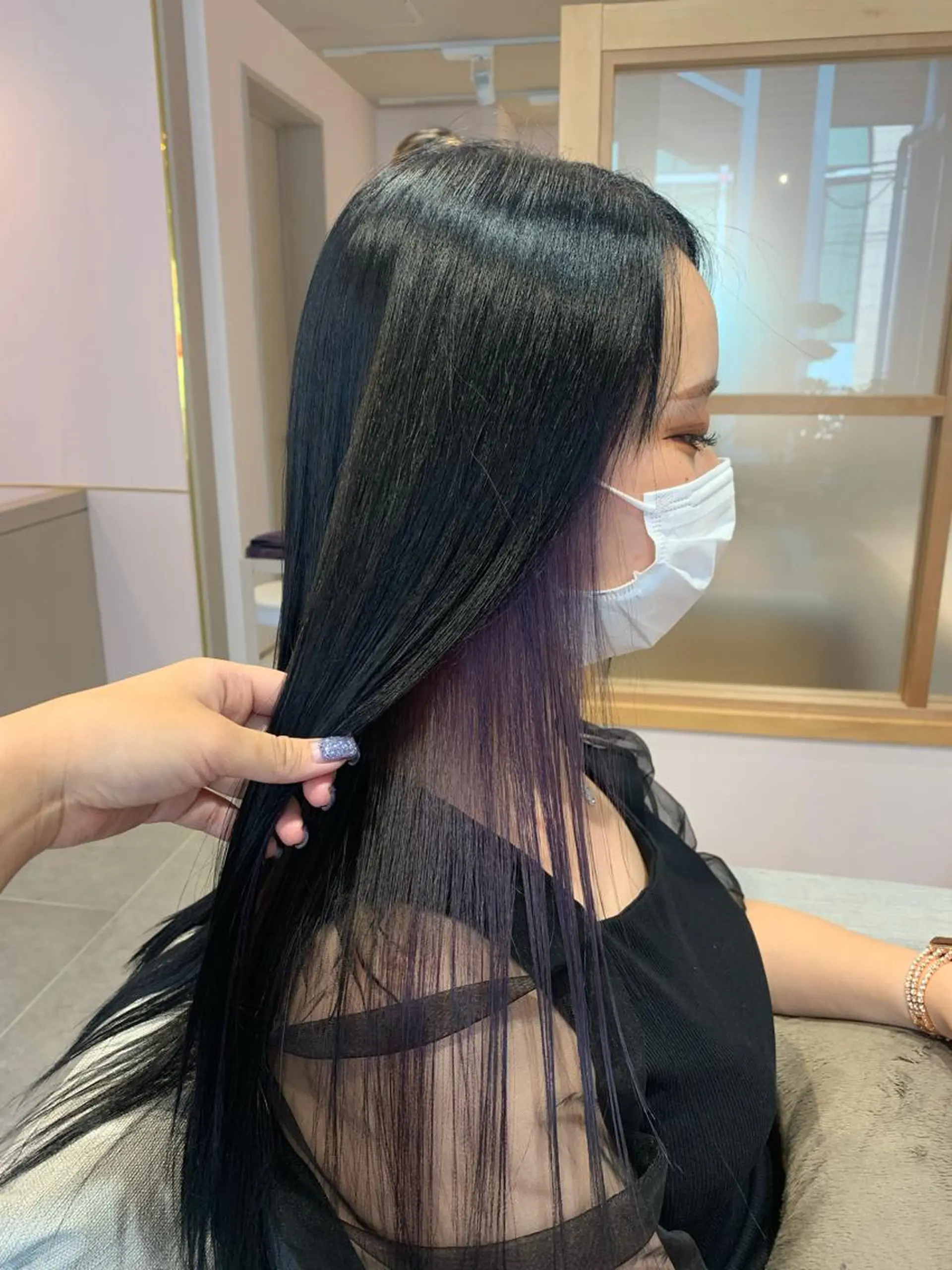 カラー インナーカラー rio .のヘアスタイル