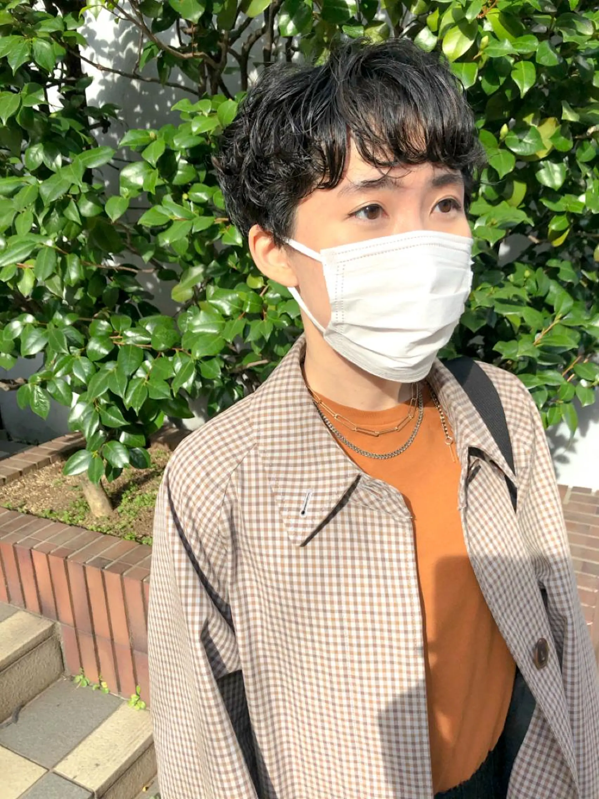 ショート パーマ 長井 美佳のヘアスタイル