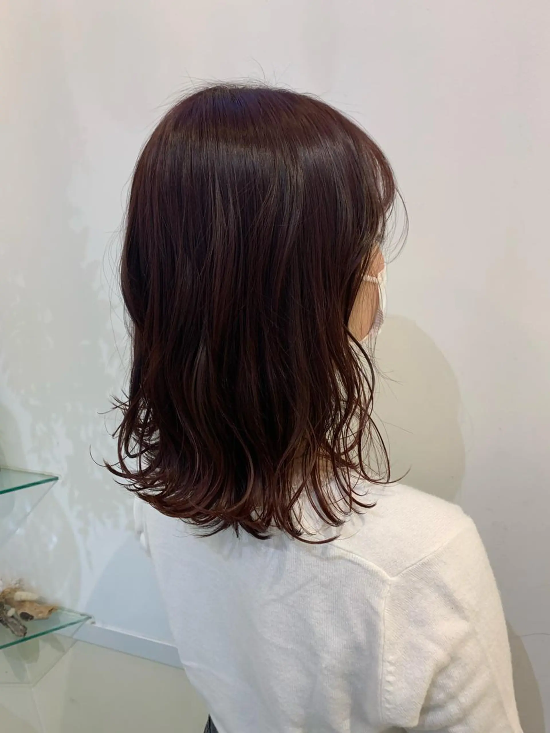 カラー ブリーチしない暖色 カラー🥀杉 優菜のヘアスタイル