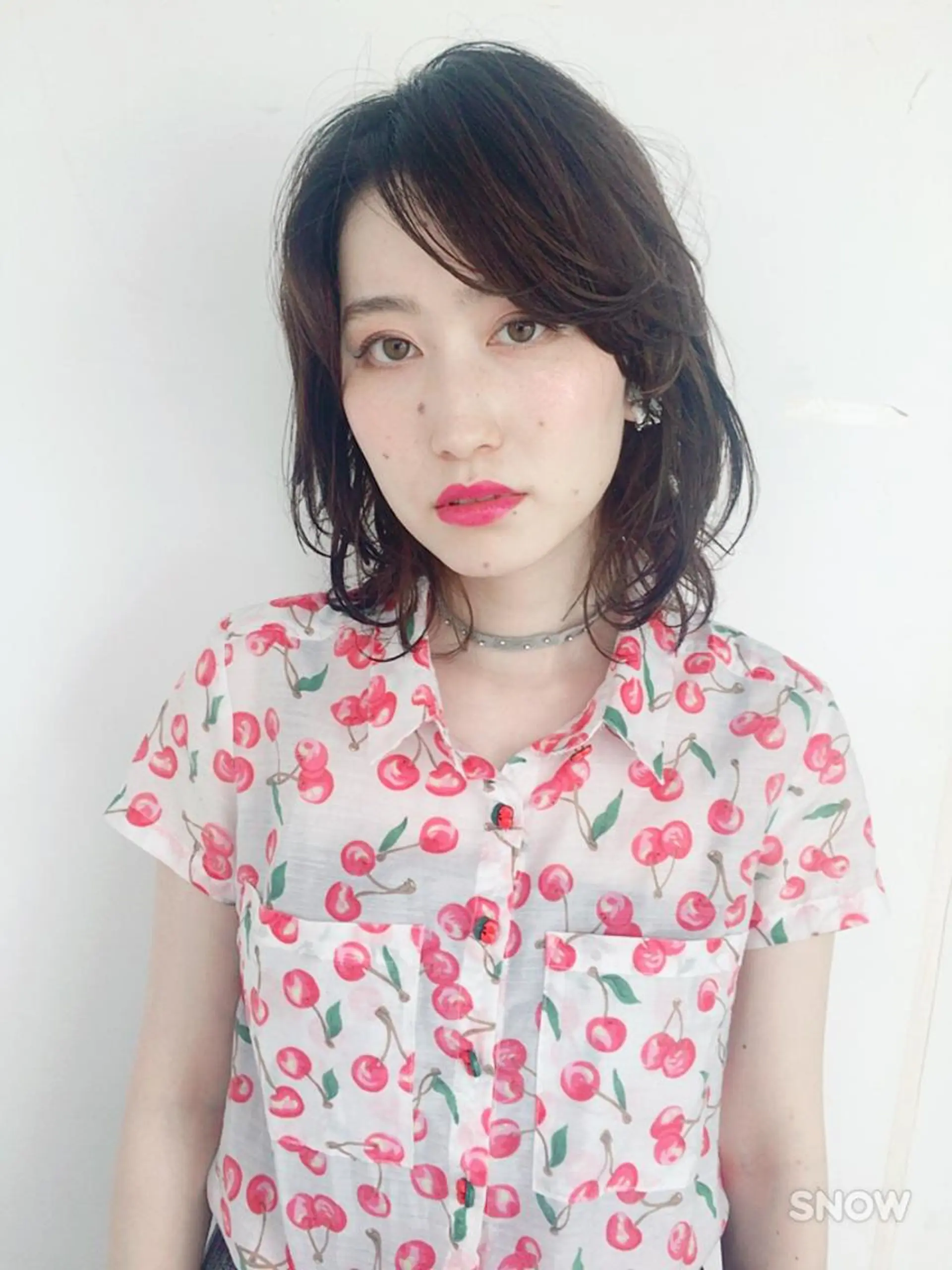 セミロング パーマ ウルフカット／吉村 桃子のヘアスタイル