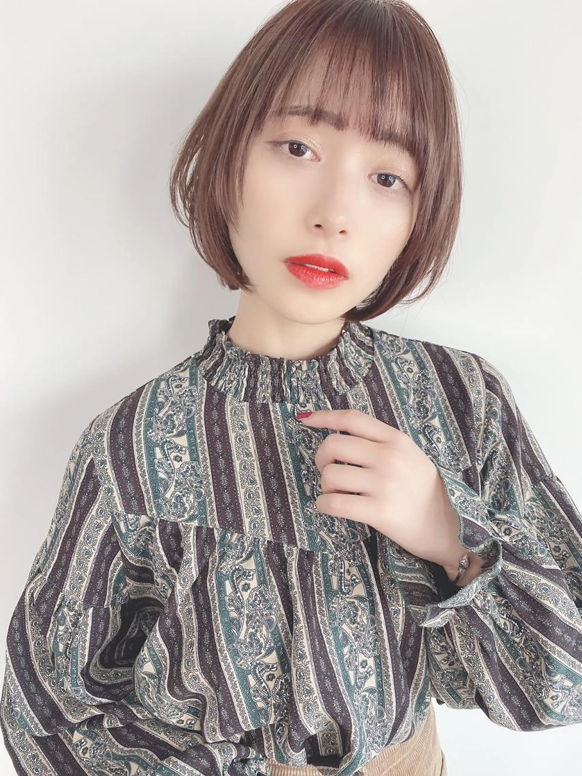 ショート カラー 透明感カラー イルミナカラー 似合わせカット 小顔カット トリートメント ⭐️Shelter by TOKYO⭐️のヘアスタイル