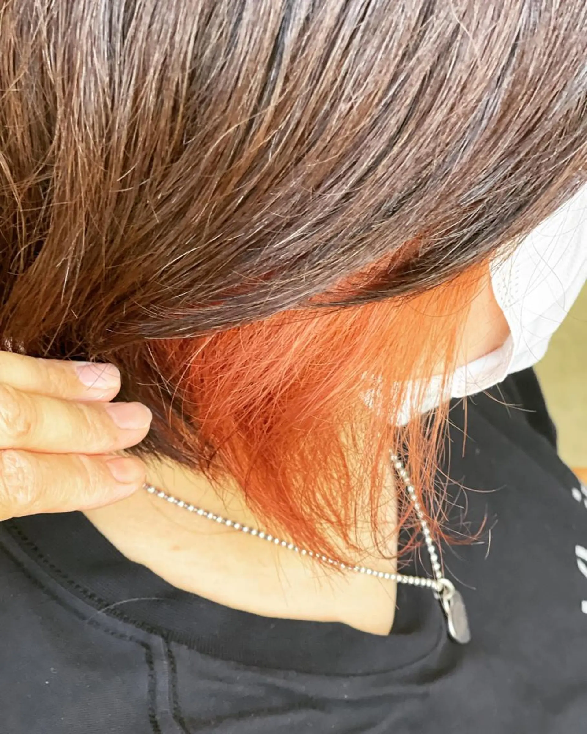 ショート カラー ダブルカラー ハイライトカラー インナーカラー ハイライト 髪質改善 justbeauty CiNQのヘアスタイル