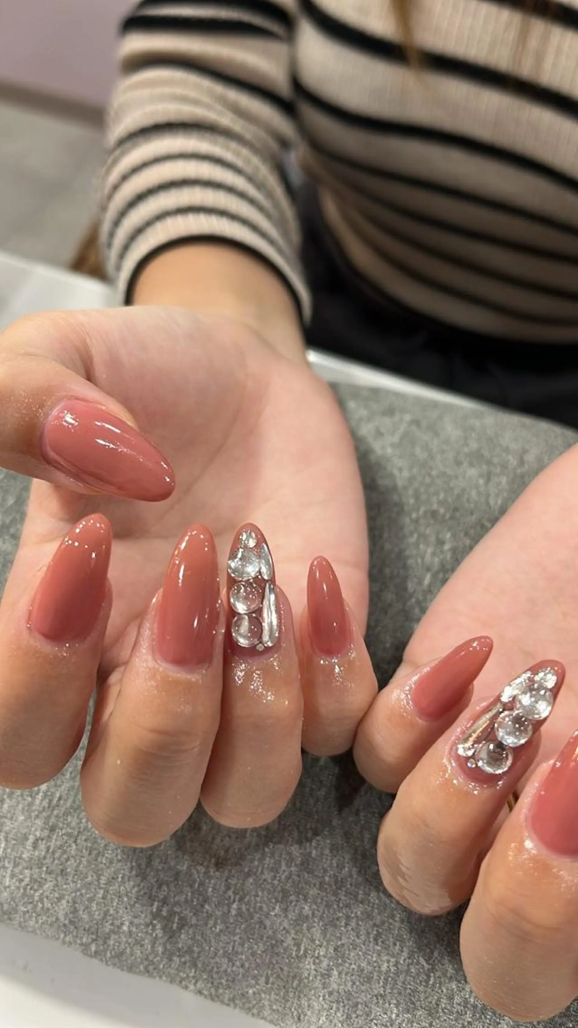 ネイル ハンドネイル 鶴橋wooone nail.rieのネイルデザイン