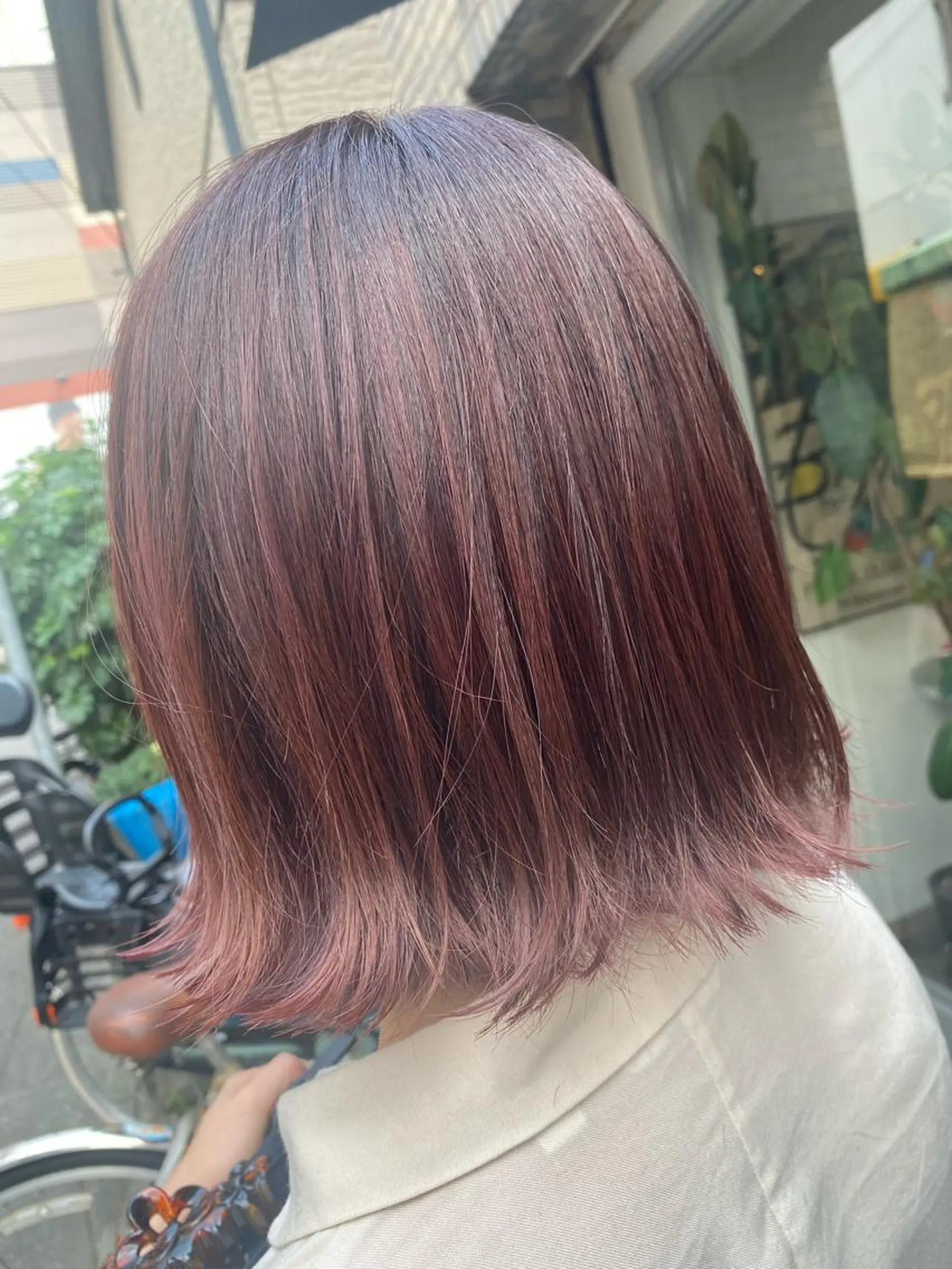 ミディアム カラー pep natsumiのヘアスタイル