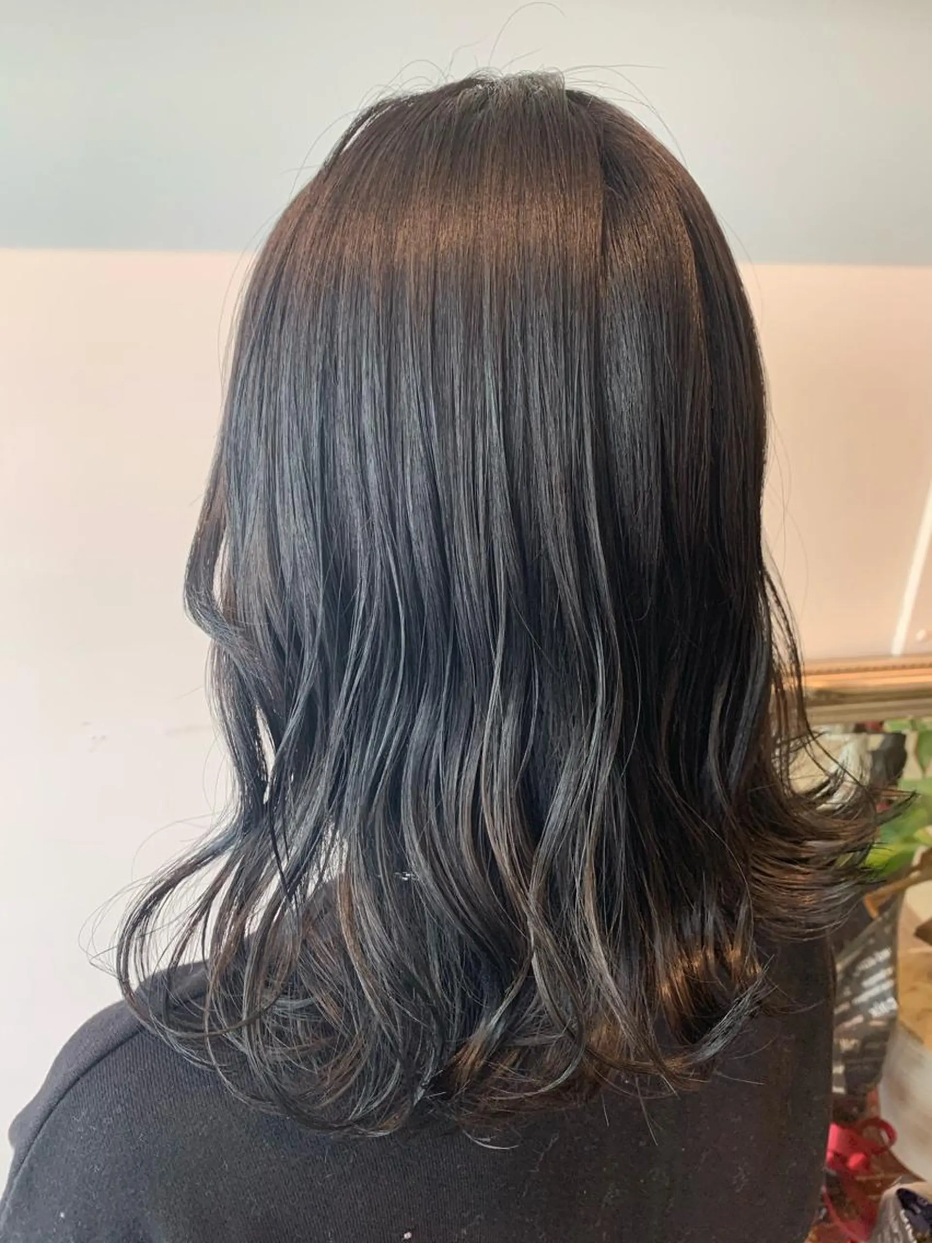 セミロング カラー ヘアアレンジ ベージュカラー シルバー カット ヘアカラー トリートメント 山崎 澪 レイヤーカット/大宮のヘアスタイル