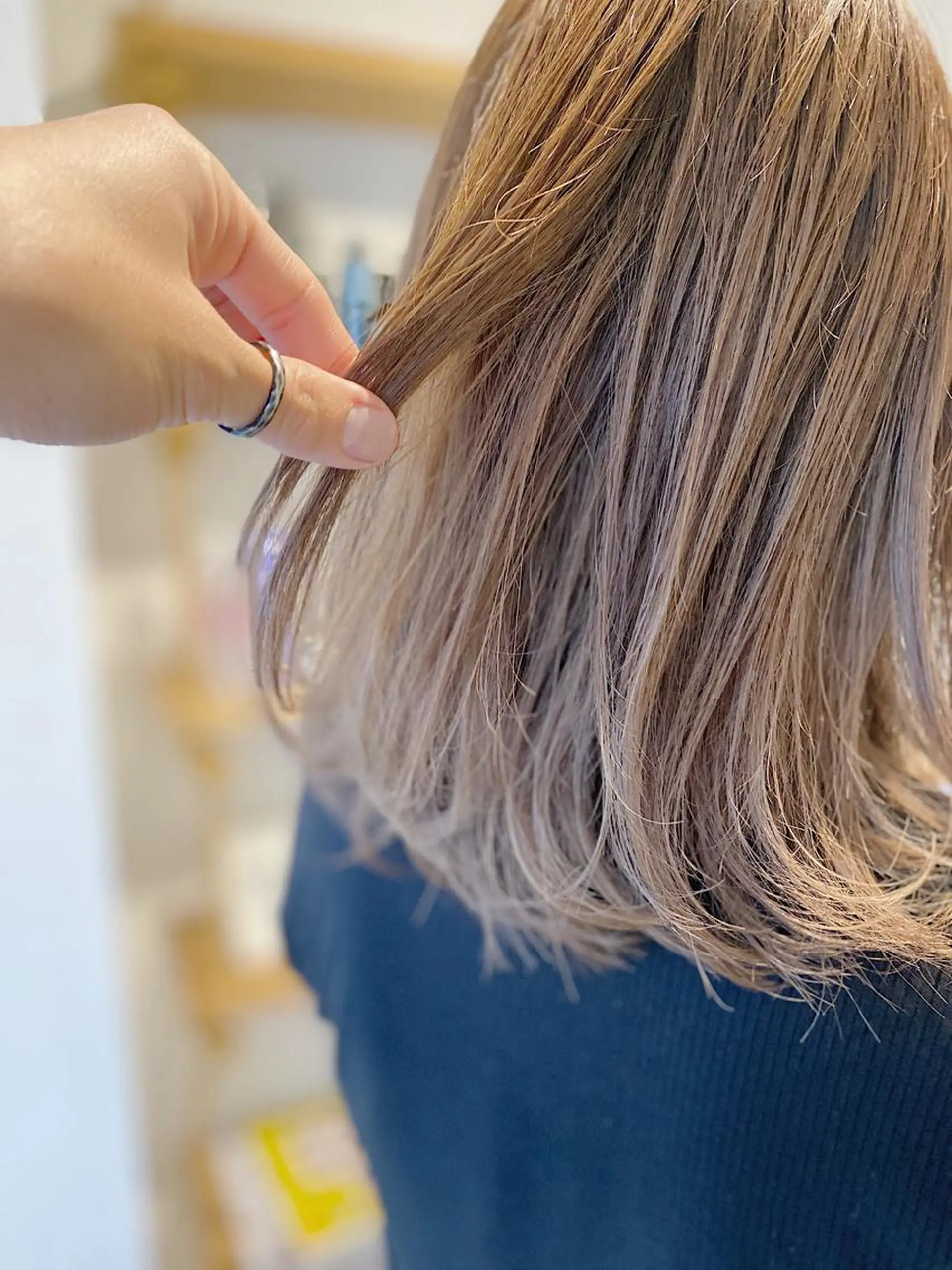 ミディアム カラー カット ヘアカラー トリートメント ノグチ ユウキ/ボブのヘアスタイル