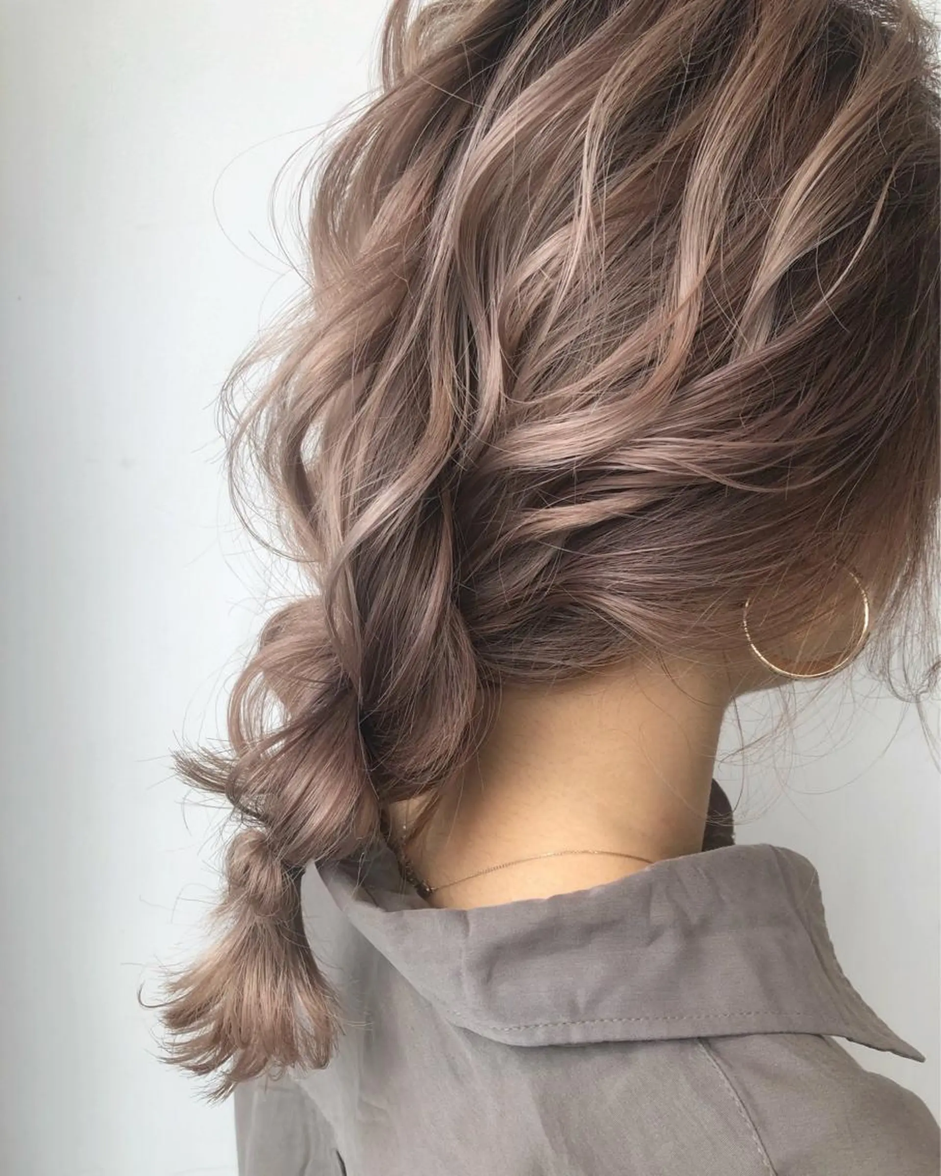 ミディアム カラー ヘアアレンジ 艶カラー×似合わせ カットshihomiのヘアスタイル