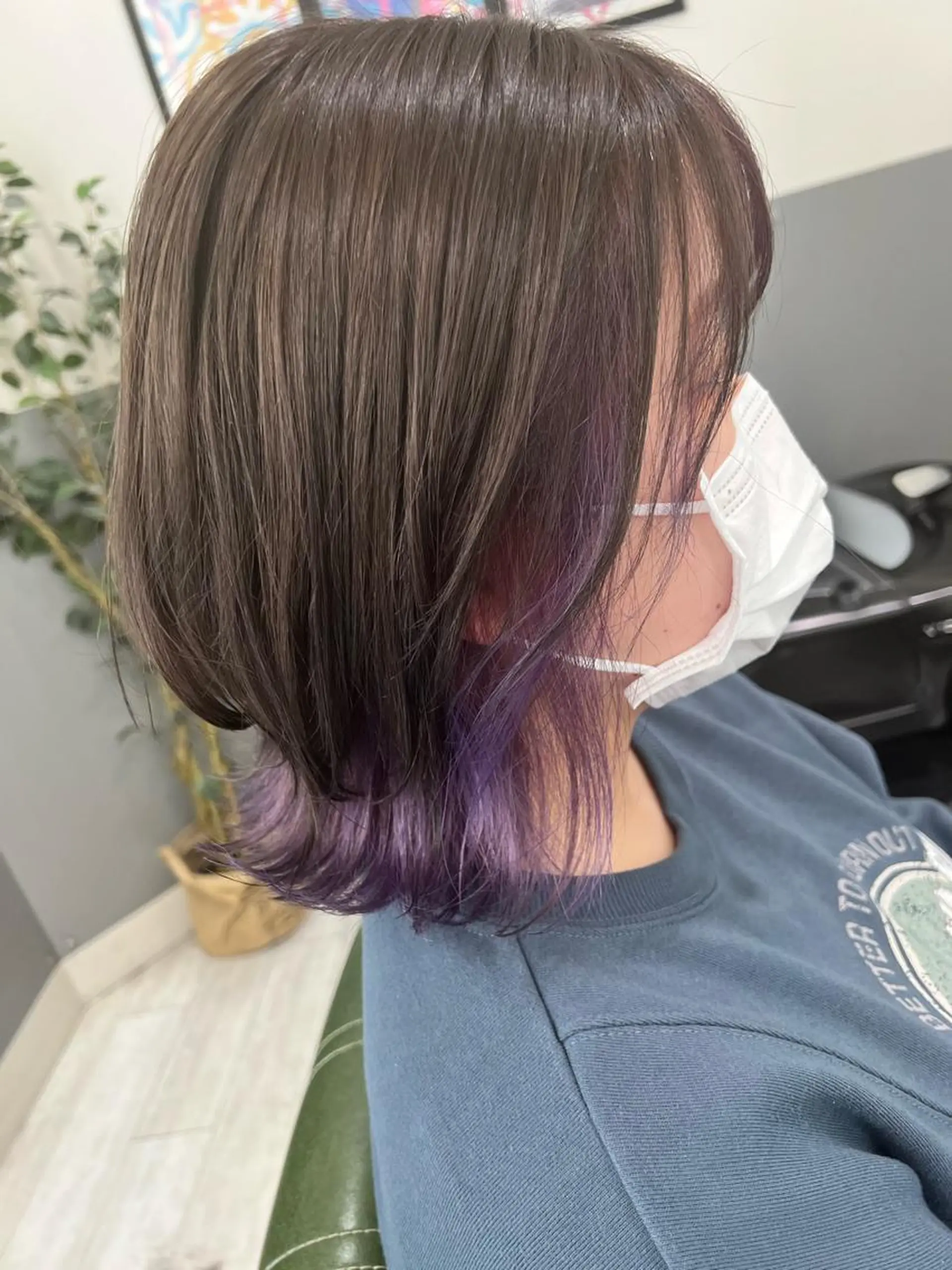 ミディアム カラー インナーカラー カット トリートメント 山田 香織のヘアスタイル