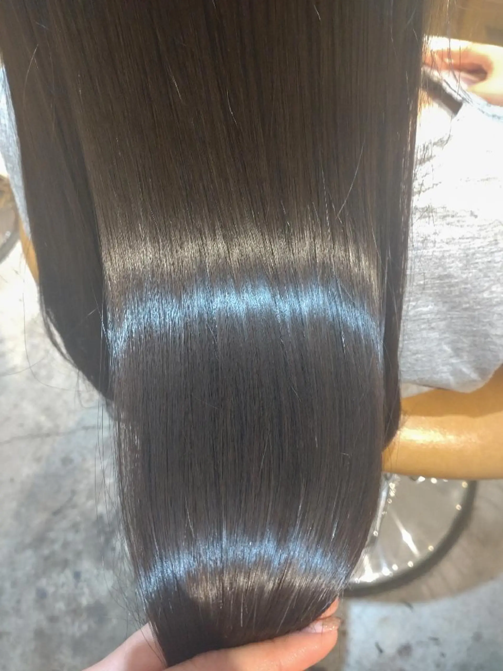 ロング カット ヘアカラー 縮毛矯正 トリートメント 縮毛矯正/レイヤー 💎やまもとちひろのヘアスタイル