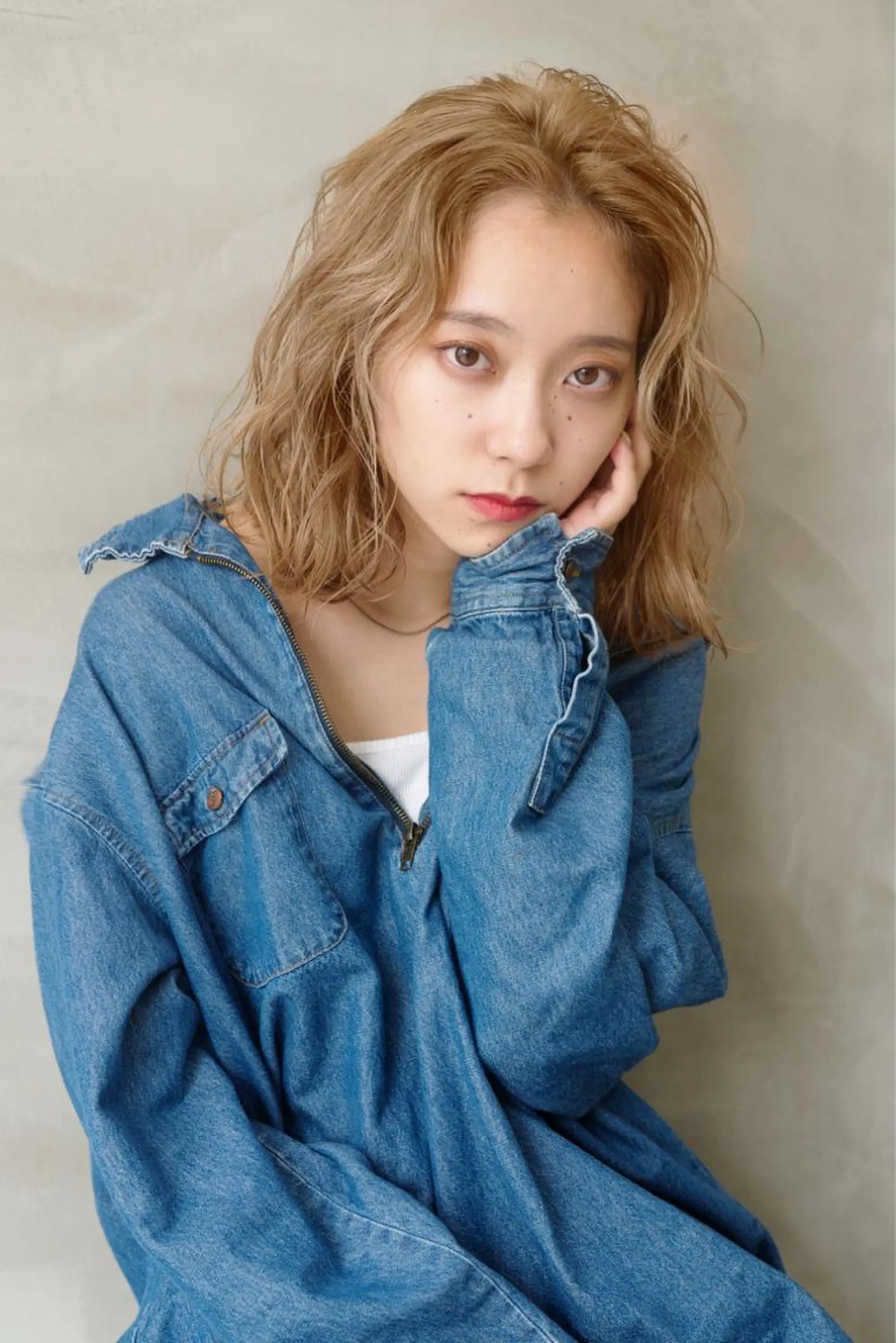 カラー 切りっぱなしボブ ベージュカラー ブリーチ ブロンド ケアブリーチ ヘッドスパ (女性限定)🍋モエのヘアスタイル