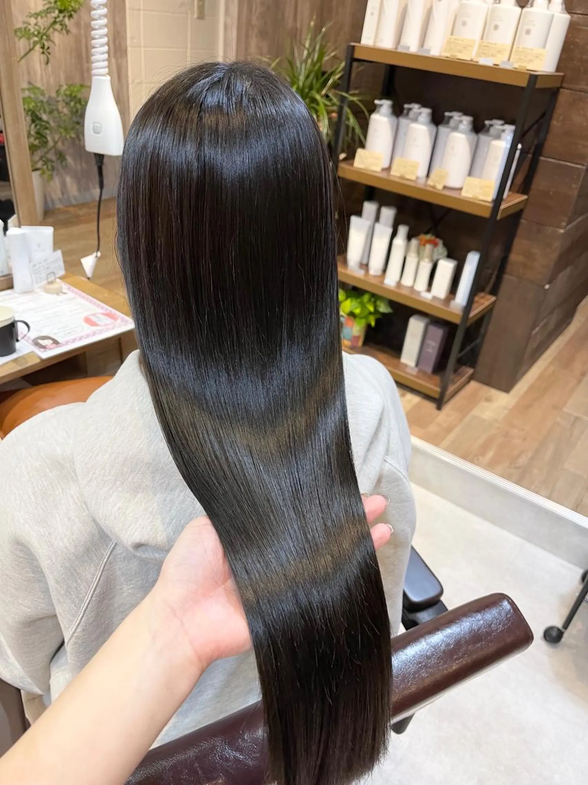 ロング カラー 髪質改善で 憧れの潤艶美髪にのヘアスタイル