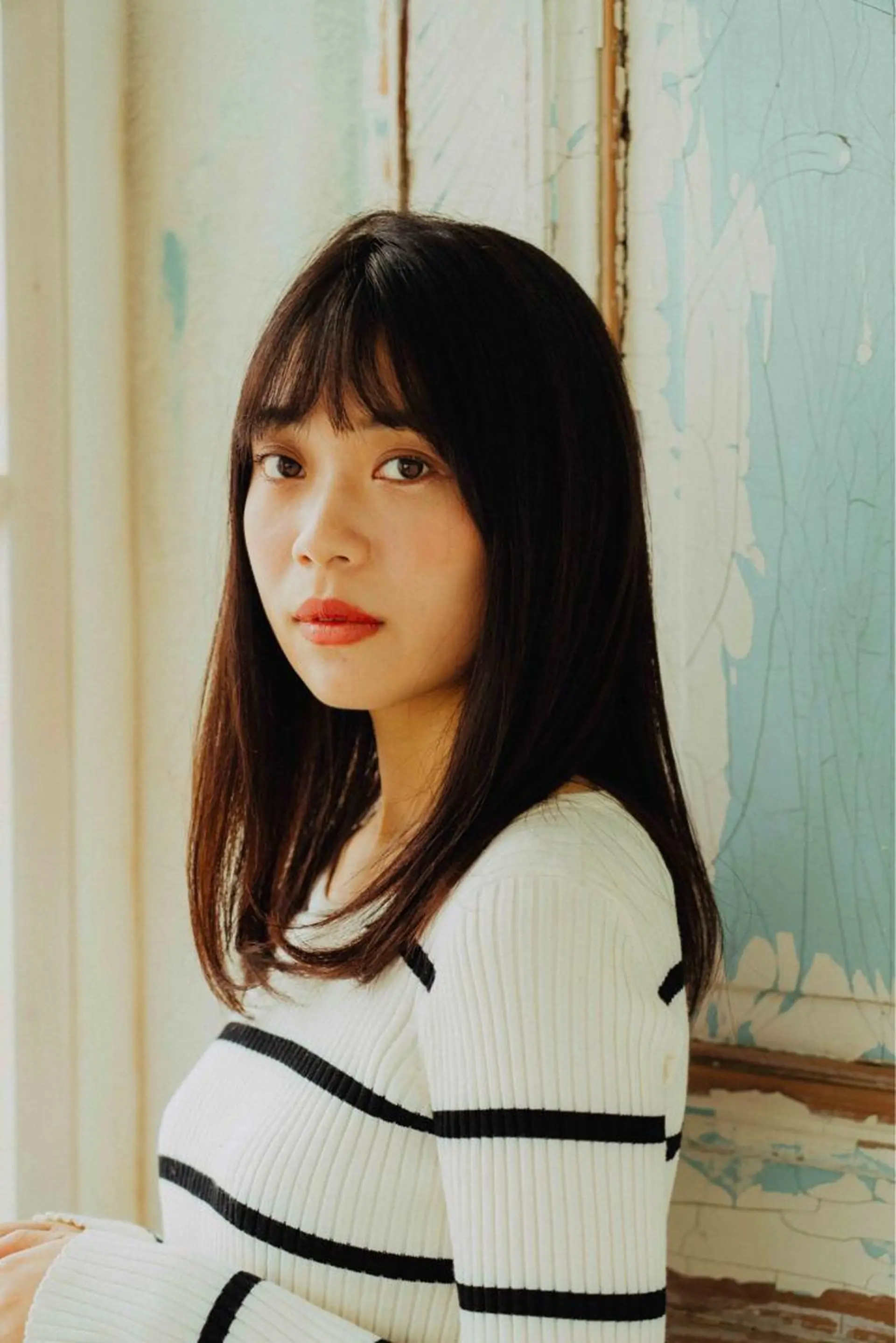 ミディアム カラー パーマ ヘアアレンジ メンズ キッズ ネイル マツエク・マツパ メンズウルフカット アディクシーカラー 透明感カラー ボブ ウルフカット 藤井 仁紀のヘアスタイル