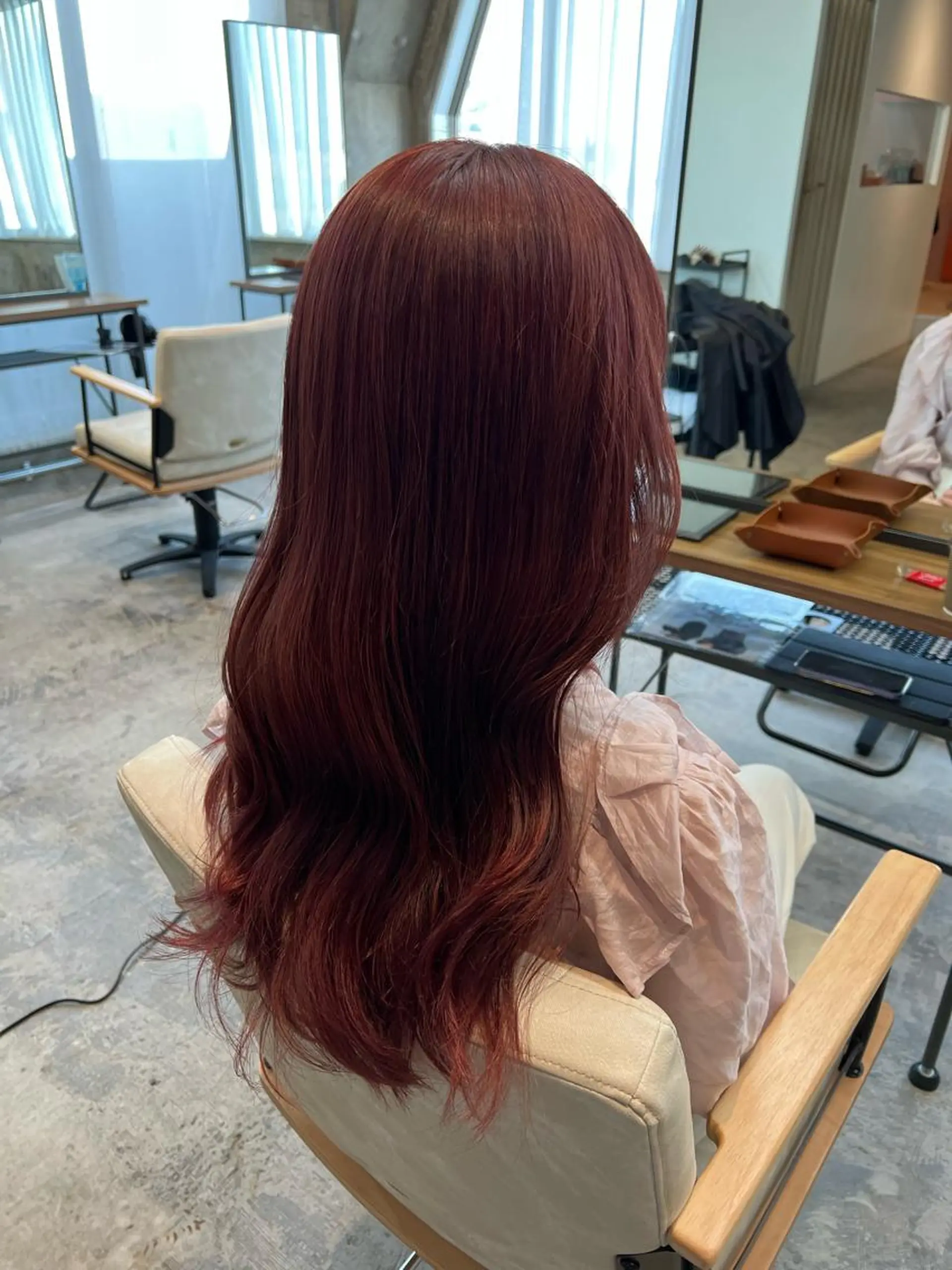 ロング カット ヘアカラー 韓国風ヘア 🇰🇷清水しいなのヘアスタイル