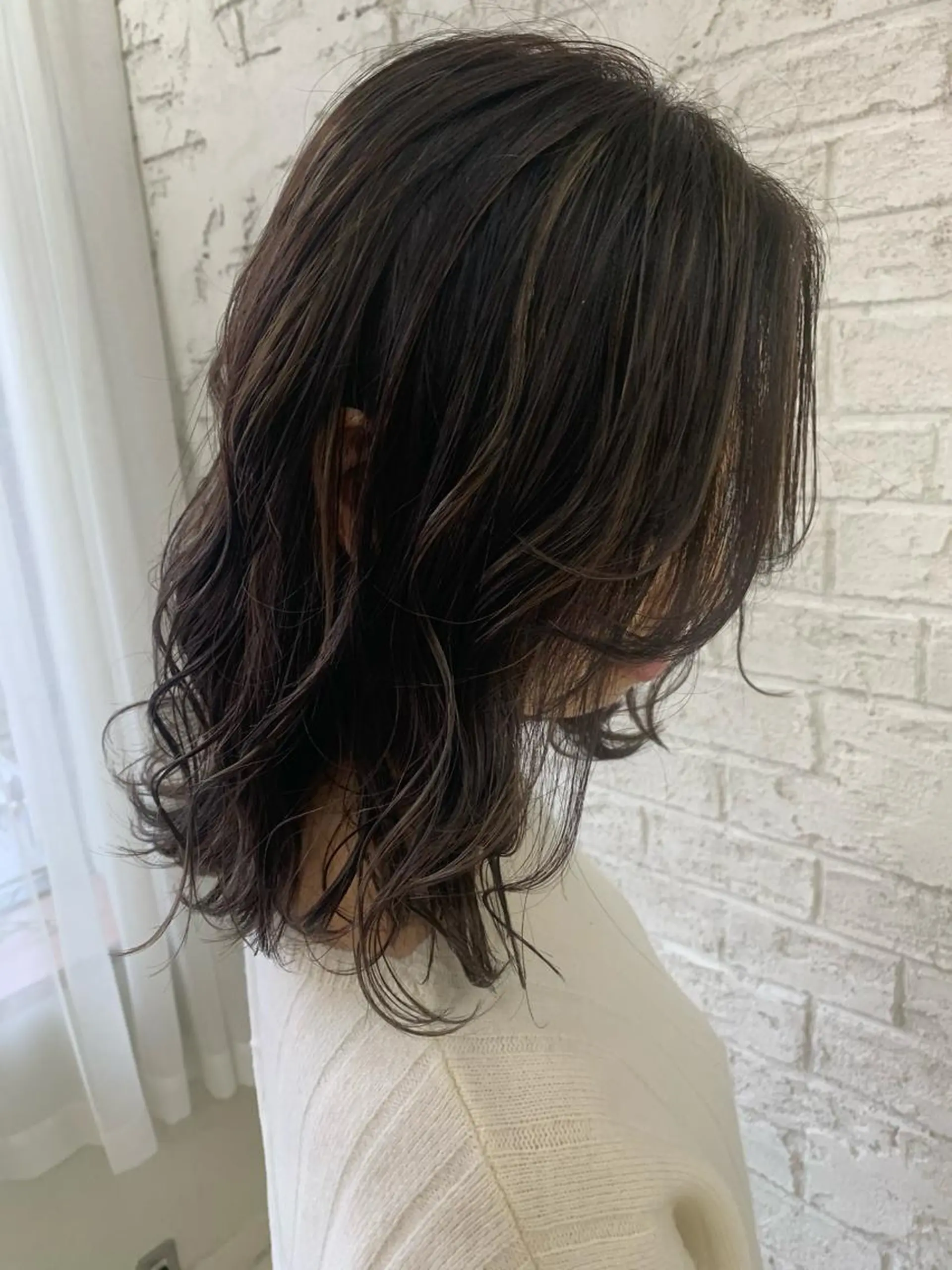 セミロング ハイライト 🇺🇸ハイライト特 化美容師🇺🇸漆沢のヘアスタイル