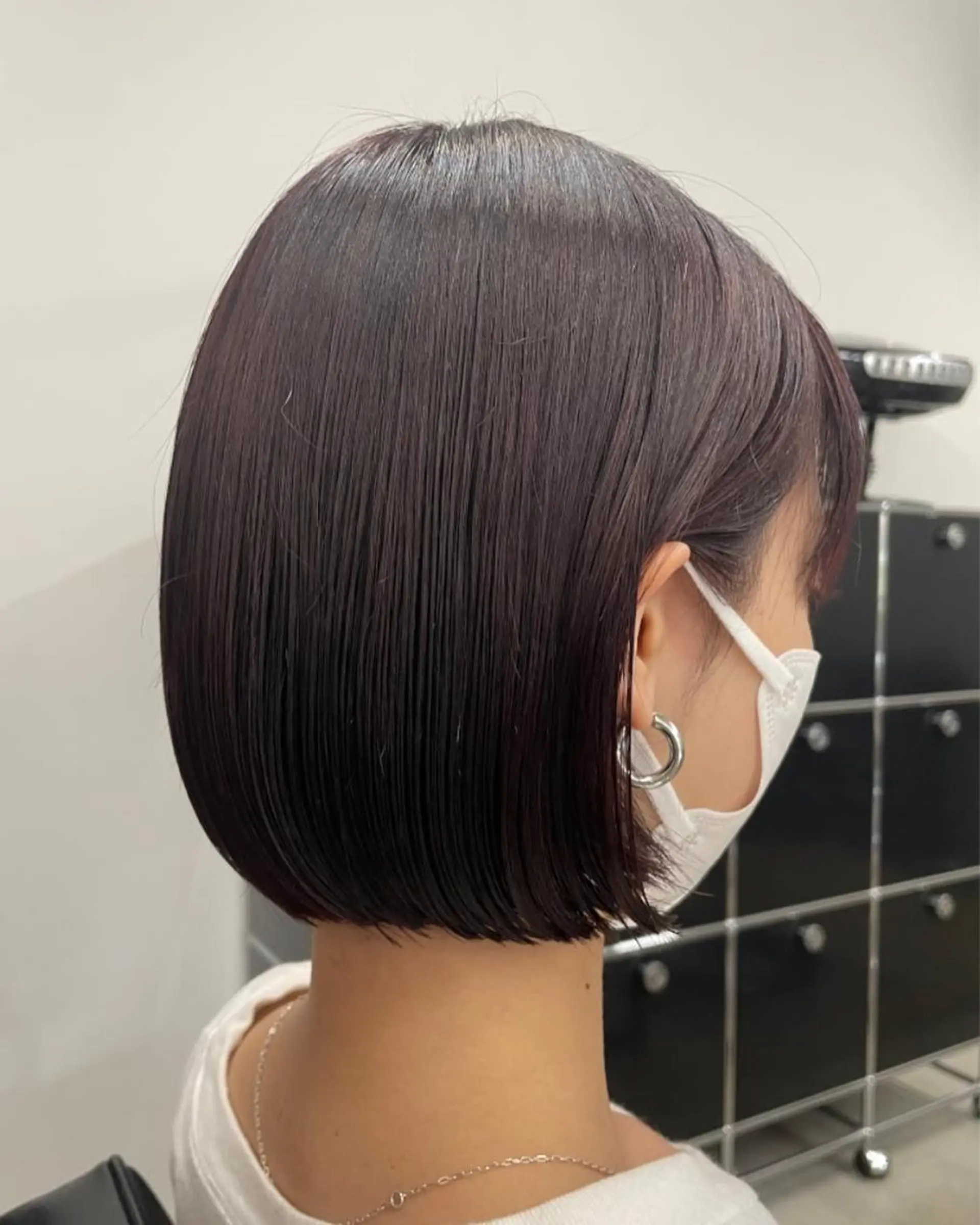 ミディアム カラー ブラウンカラー ボブ カット ヘアカラー トリートメント レイヤー/透明感 カラー ☽EMIRIのヘアスタイル