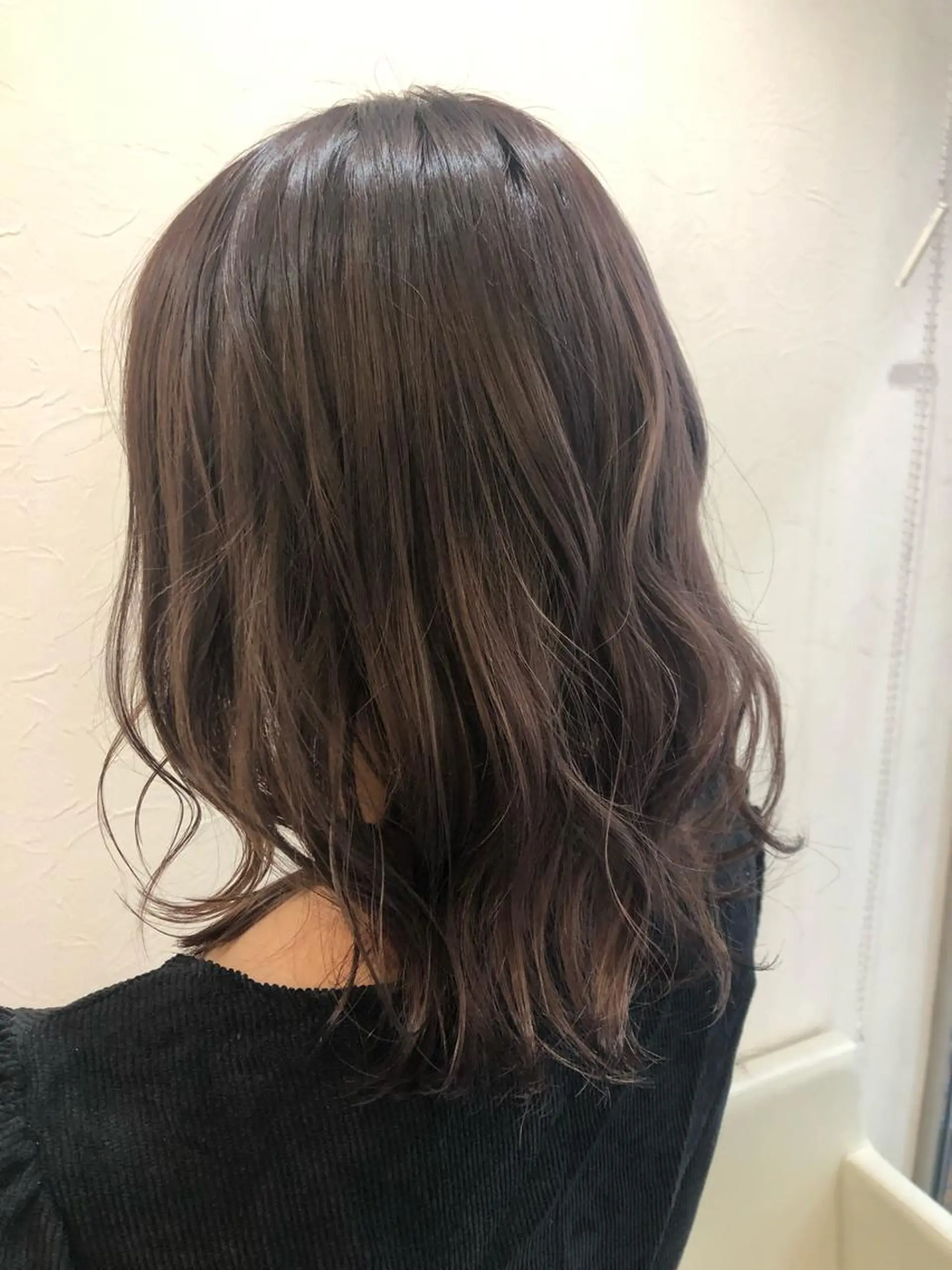 カラー ブラウンカラー ラベンダーカラー 中川 あすきのヘアスタイル