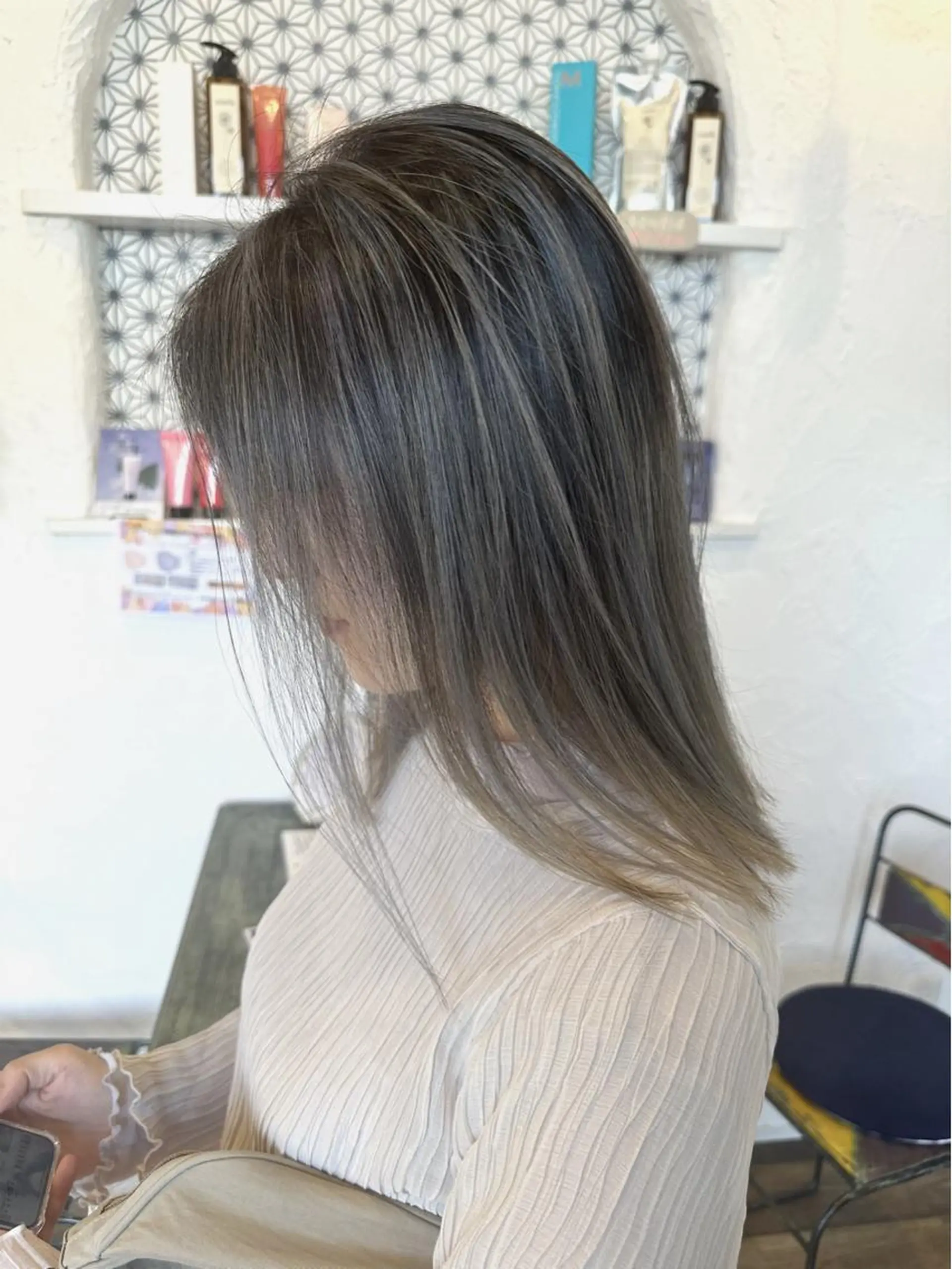 ミディアム カラー パーマ ヘアアレンジ メンズ 豊橋美容院 ソンリエのヘアスタイル