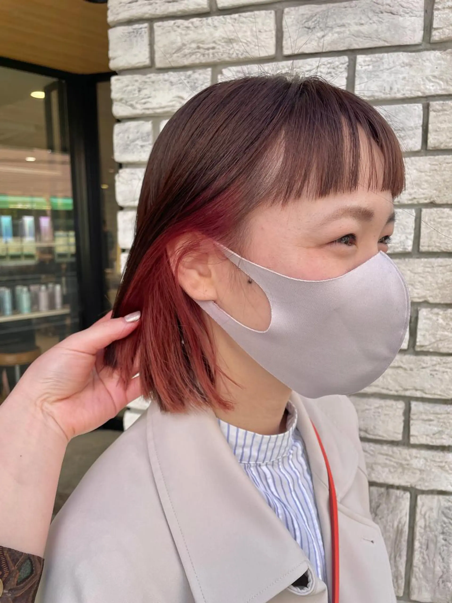 ミディアム カラー ピンクカラー カラー/レイヤー/ 髪質改善/PAAQのヘアスタイル