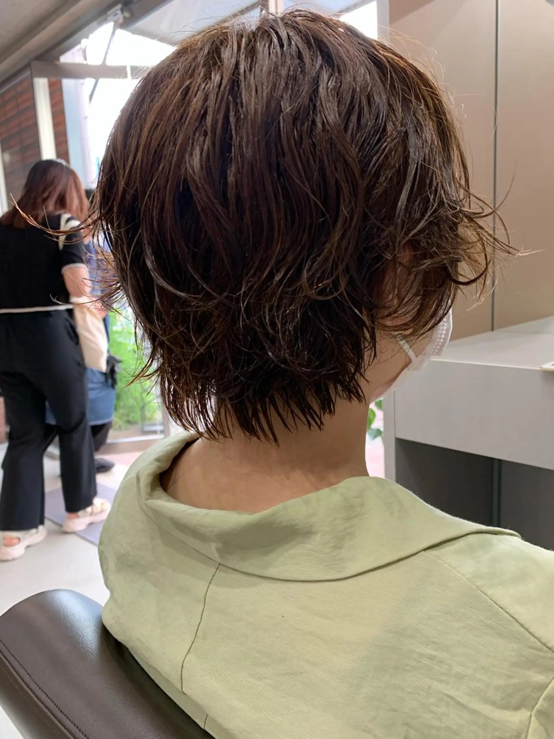 ショート カラー パーマ ボブパーマコテ巻き風 パーマNo1深江秀平のヘアスタイル