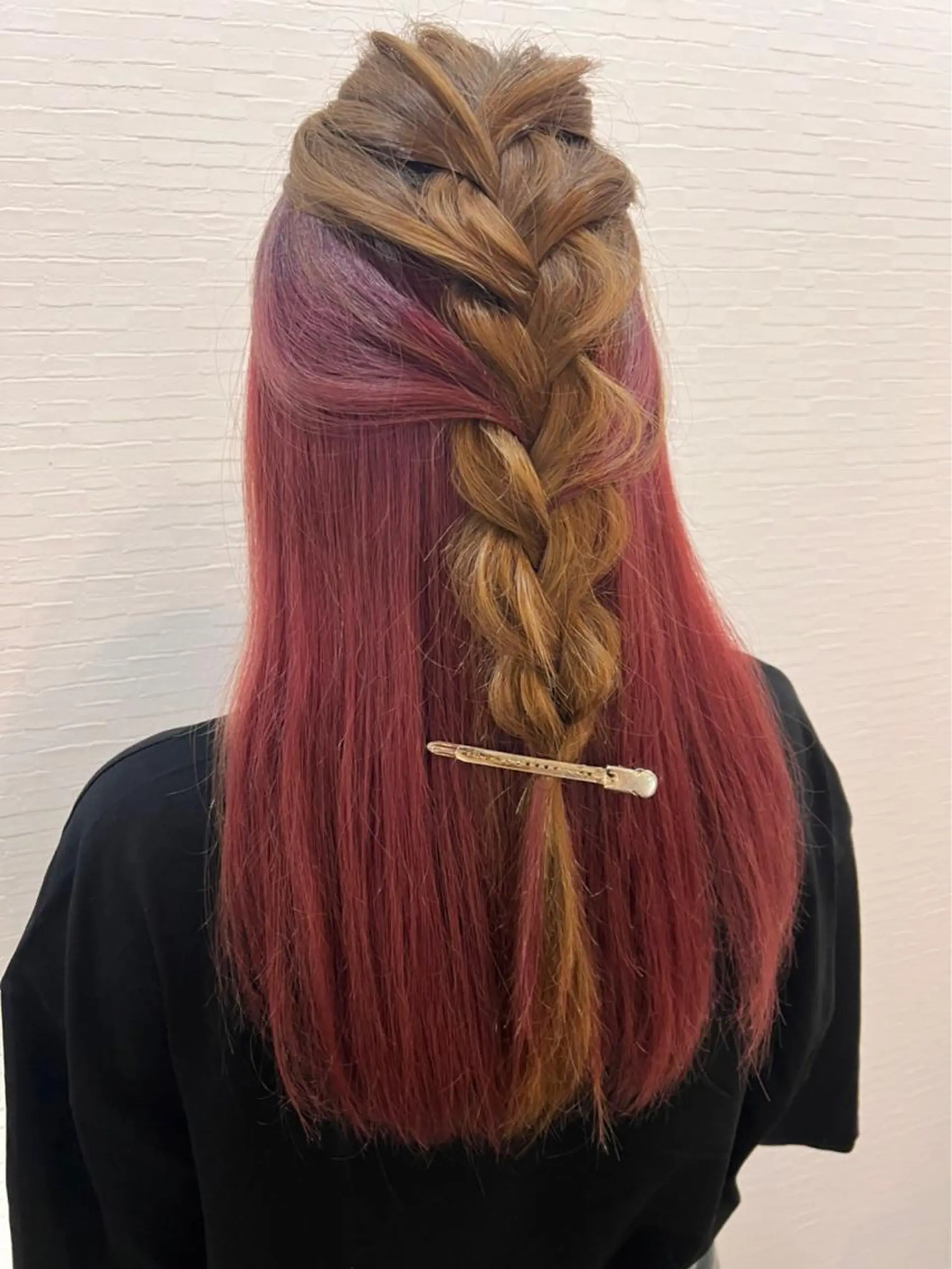 ロング カラー ヘアカラー&縮毛矯正 STAR☆RIVERのヘアスタイル