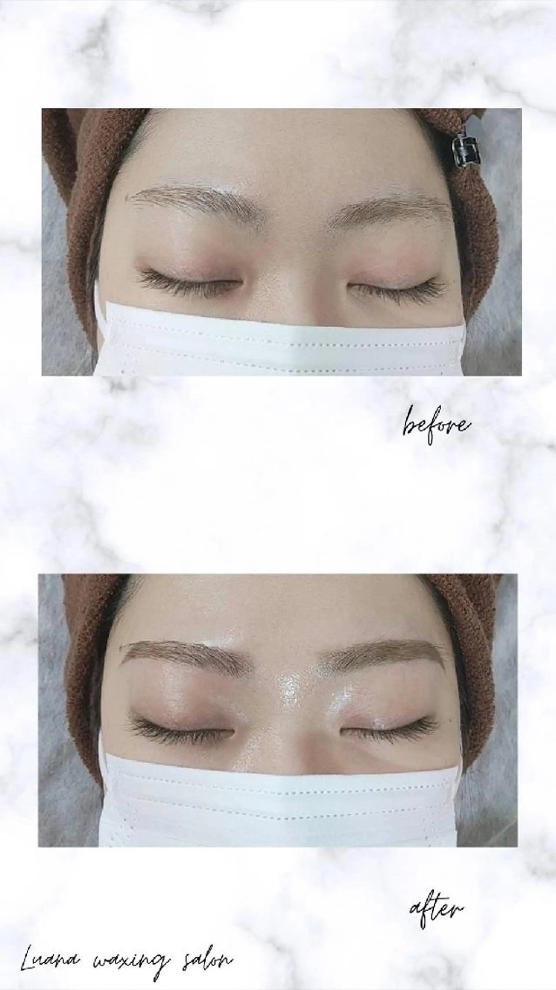 アイブロウ 眉毛ワックス脱毛 Luana wax 🐚根本のエステ・リラクイメージ