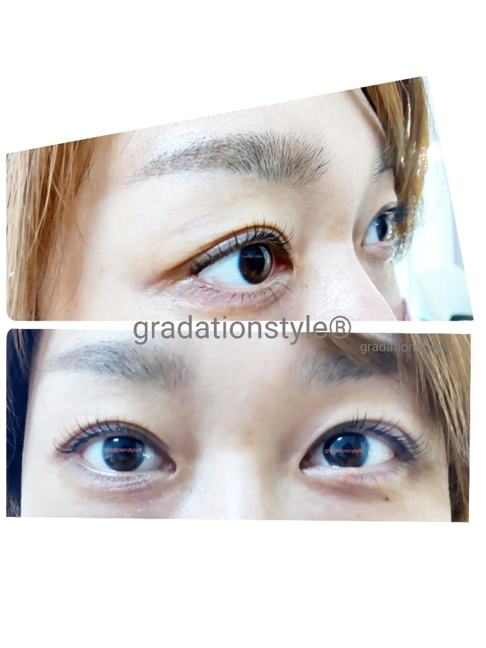 マツエク・マツパ パリジェンヌラッシュリフト 🎼グラデーション スタイル札幌♫*✧のマツエク・マツパデザイン