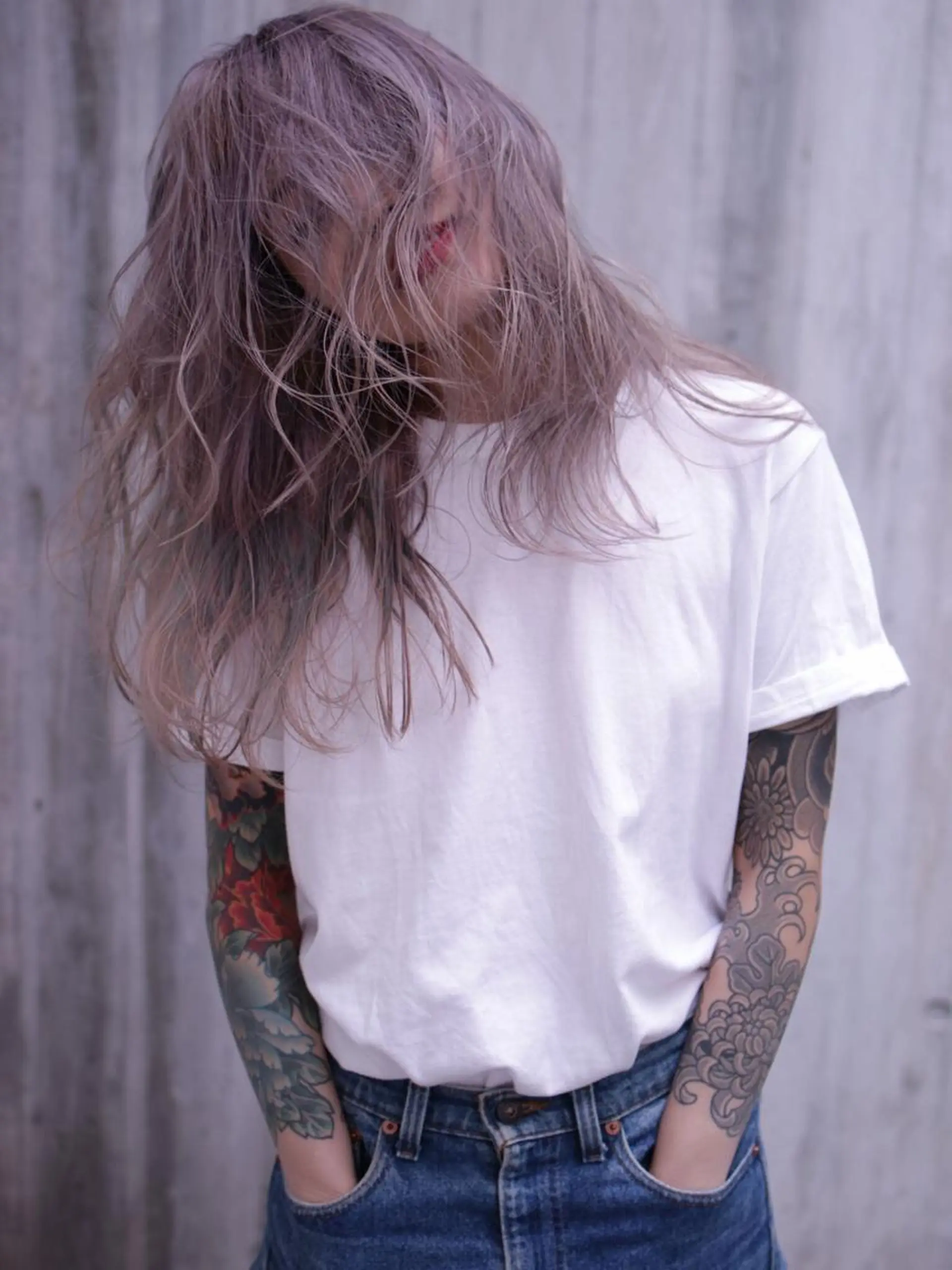 セミロング カラー ヘアアレンジ 髪質改善専門店 エイジングケアのヘアスタイル