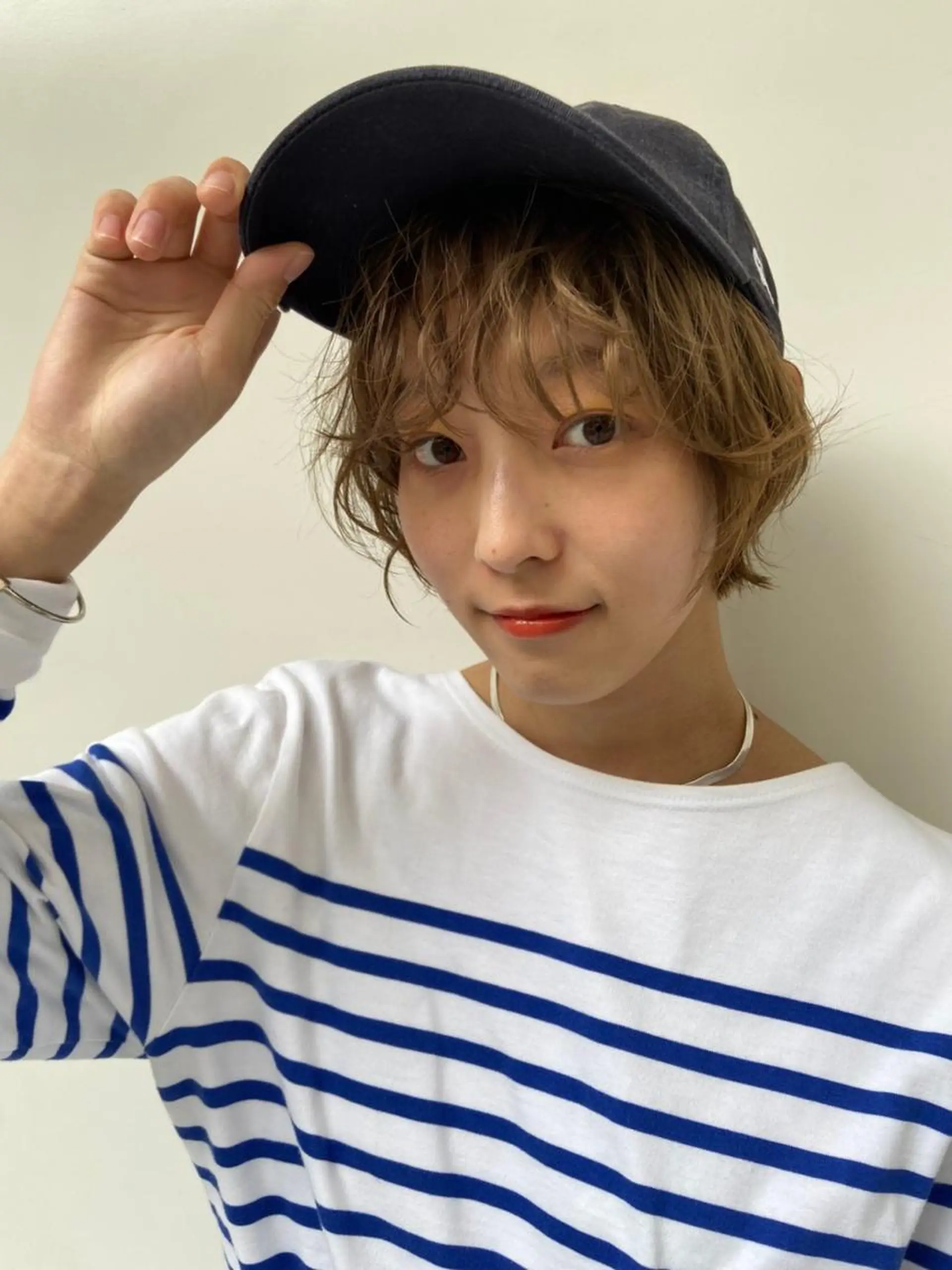 ミディアム パーマ カラー ミディアムパーマ ダブルカラー グラデーションカラー ハイライトカラー イルミナカラー CEINE PATHのヘアスタイル