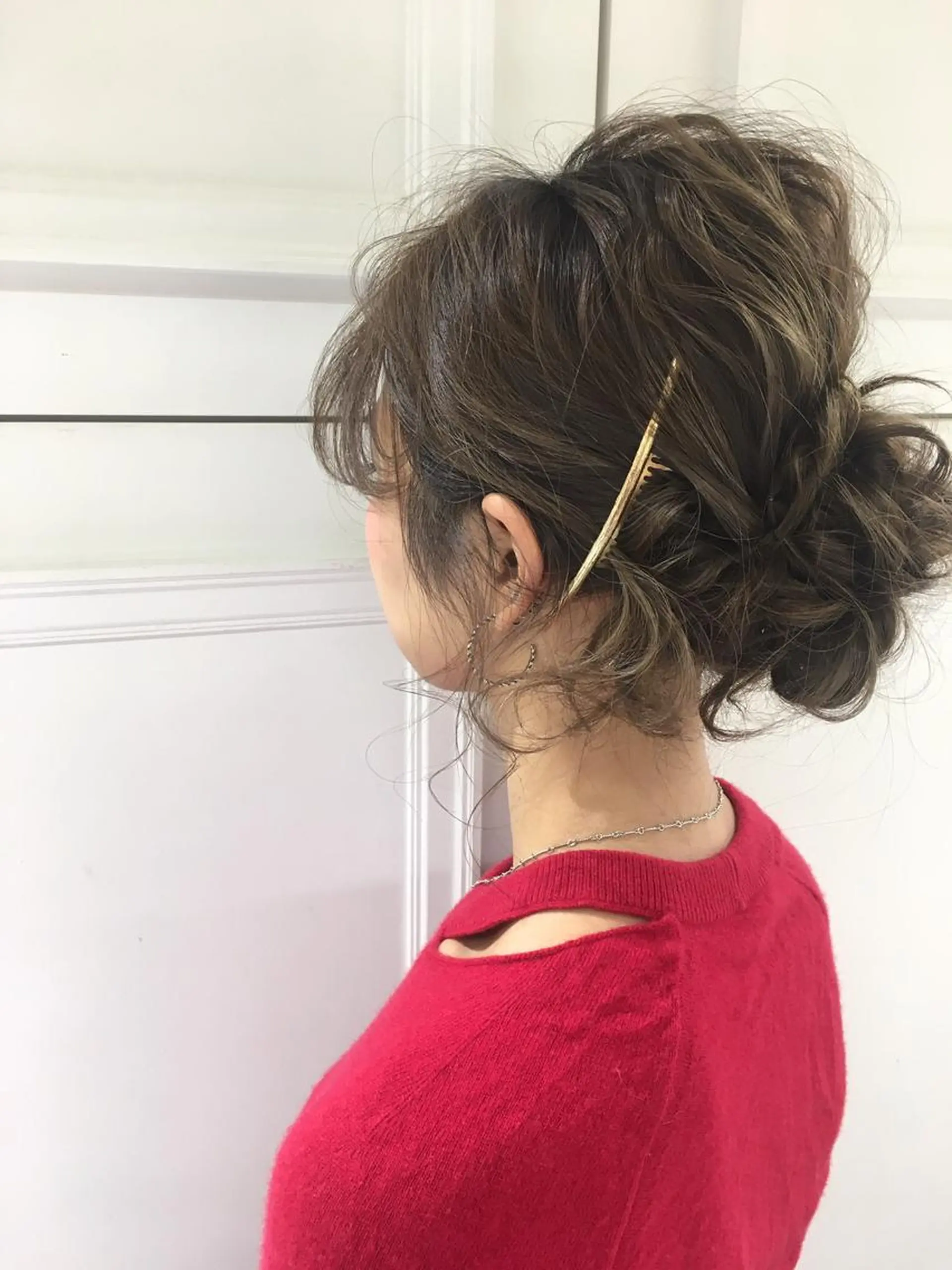 ミディアム ヘアアレンジ Neolive caffのヘアスタイル