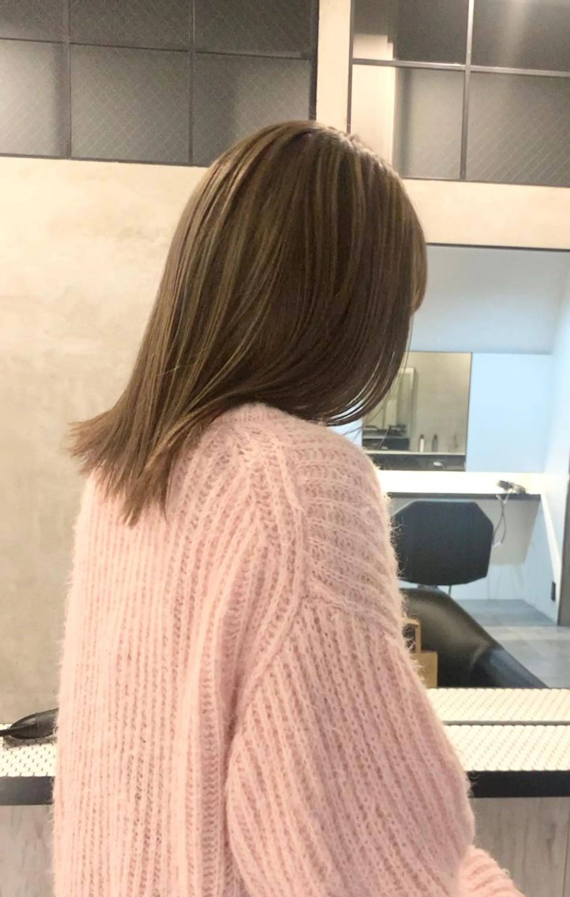 セミロング カラー メンズ ヘアカラー 落合希 Olivebeigeのヘアスタイル