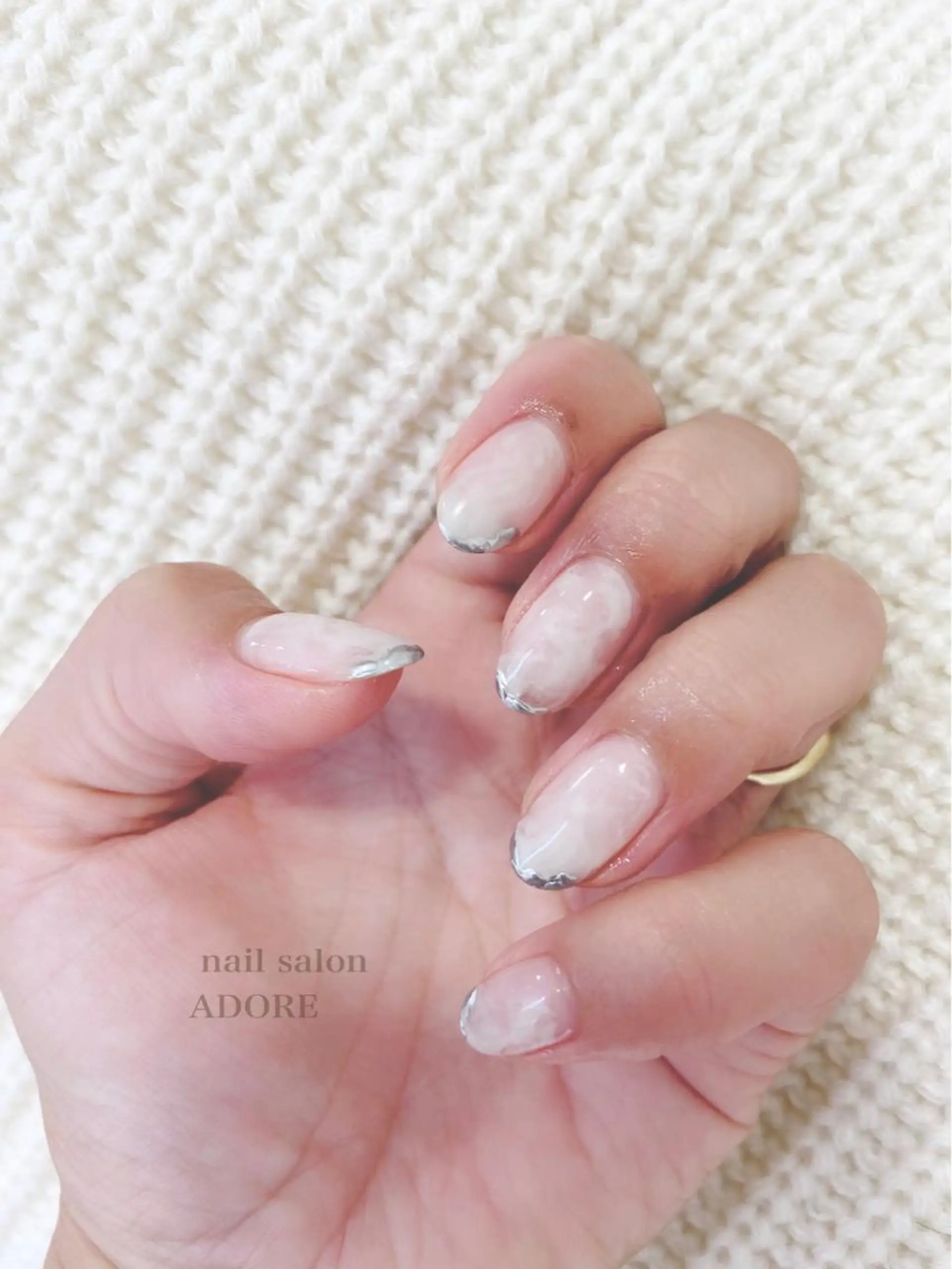 ネイル 大理石ネイル(マーブル) Adore nailのネイルデザイン