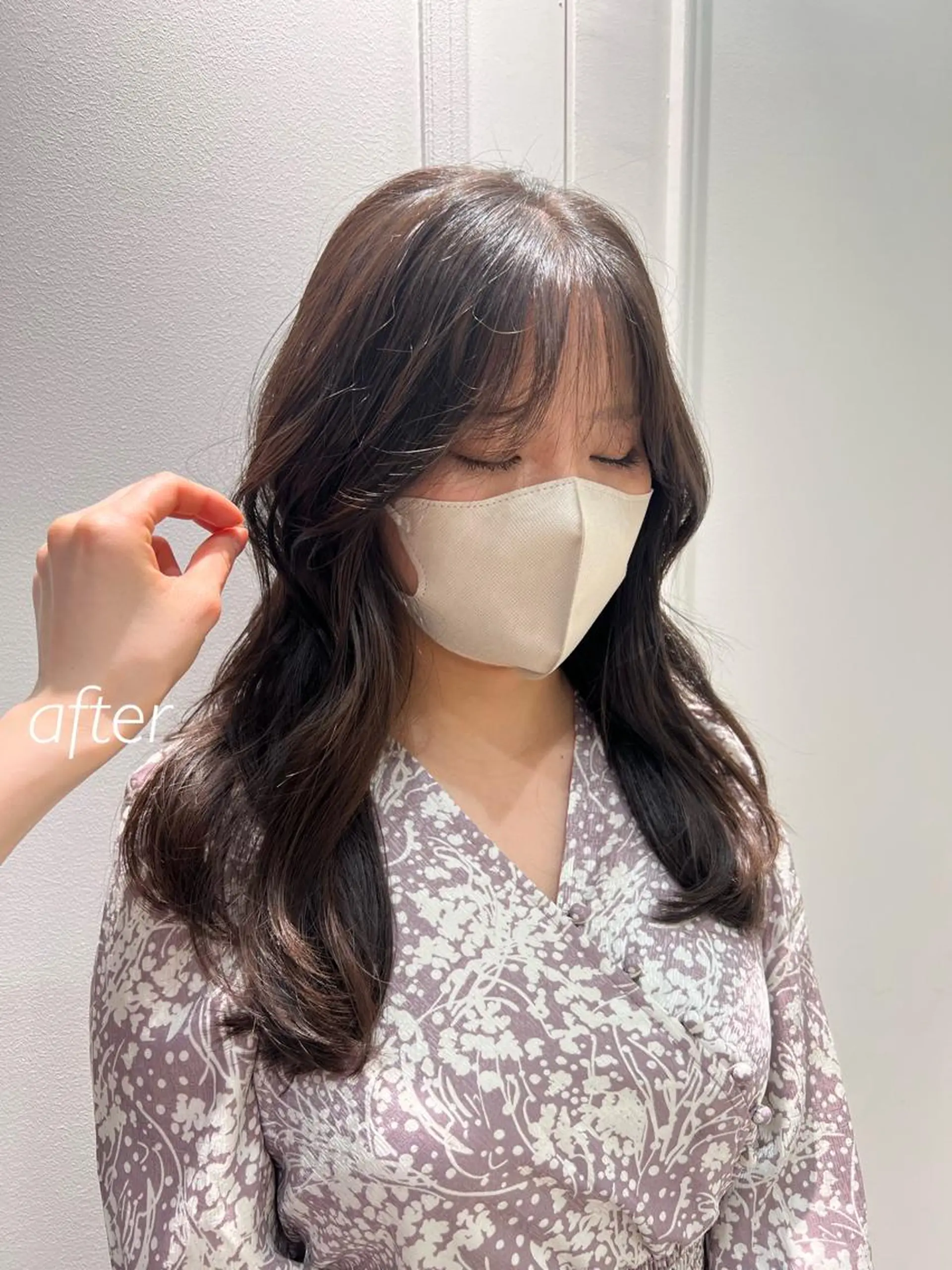 セミロング カラー ✨まとまるボブ/ 切りっぱなし/ユキナのヘアスタイル