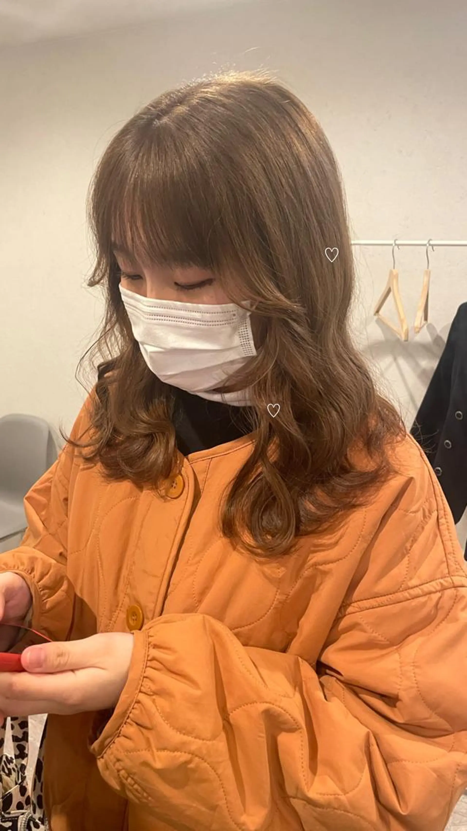 ロング カット 縮毛矯正 トリートメント 北山 巴奈のヘアスタイル