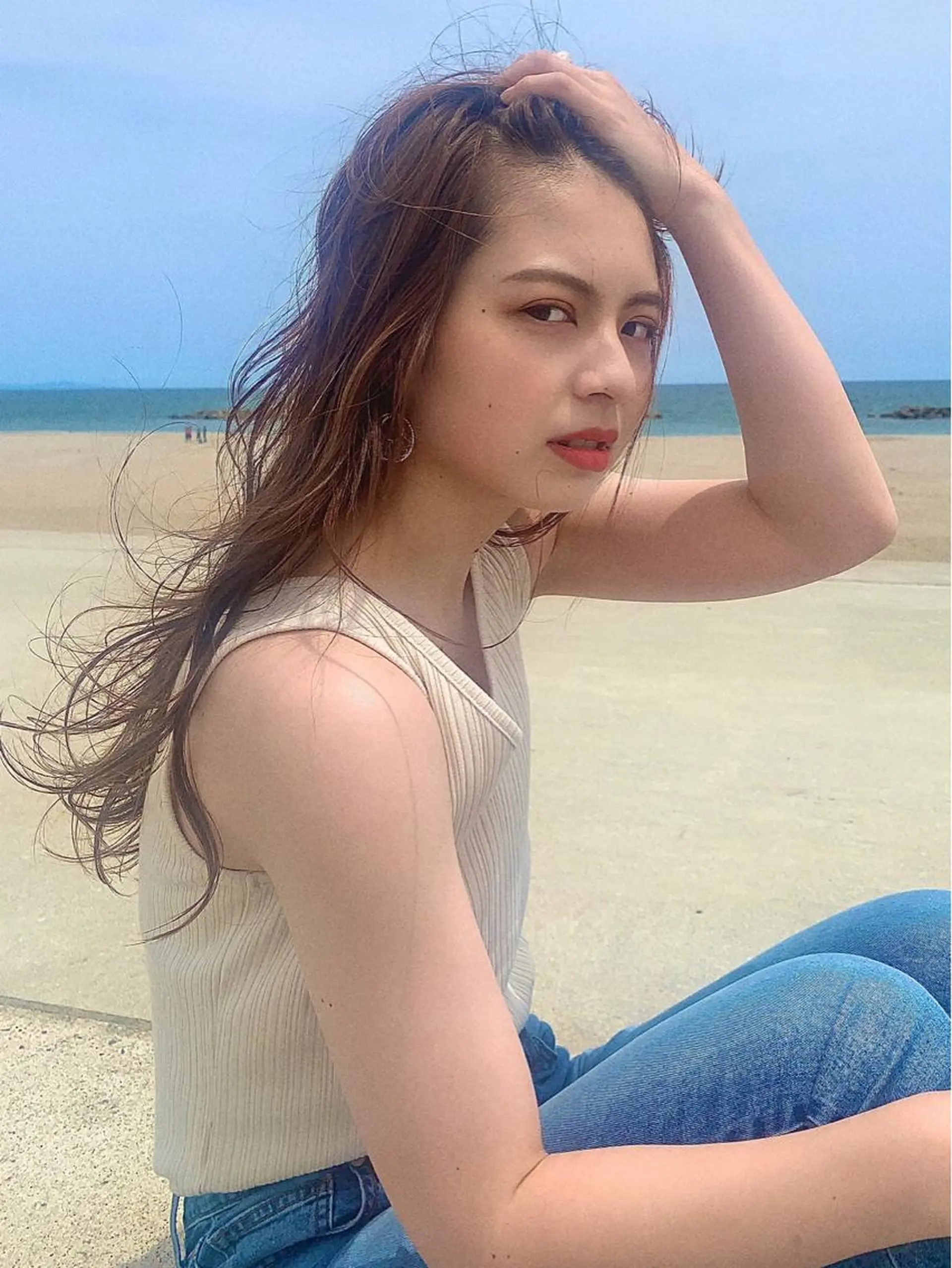 ロング カラー パーマ ヘアカラー トリートメント 🇺🇸✂️🍟 こんあゆみのヘアスタイル