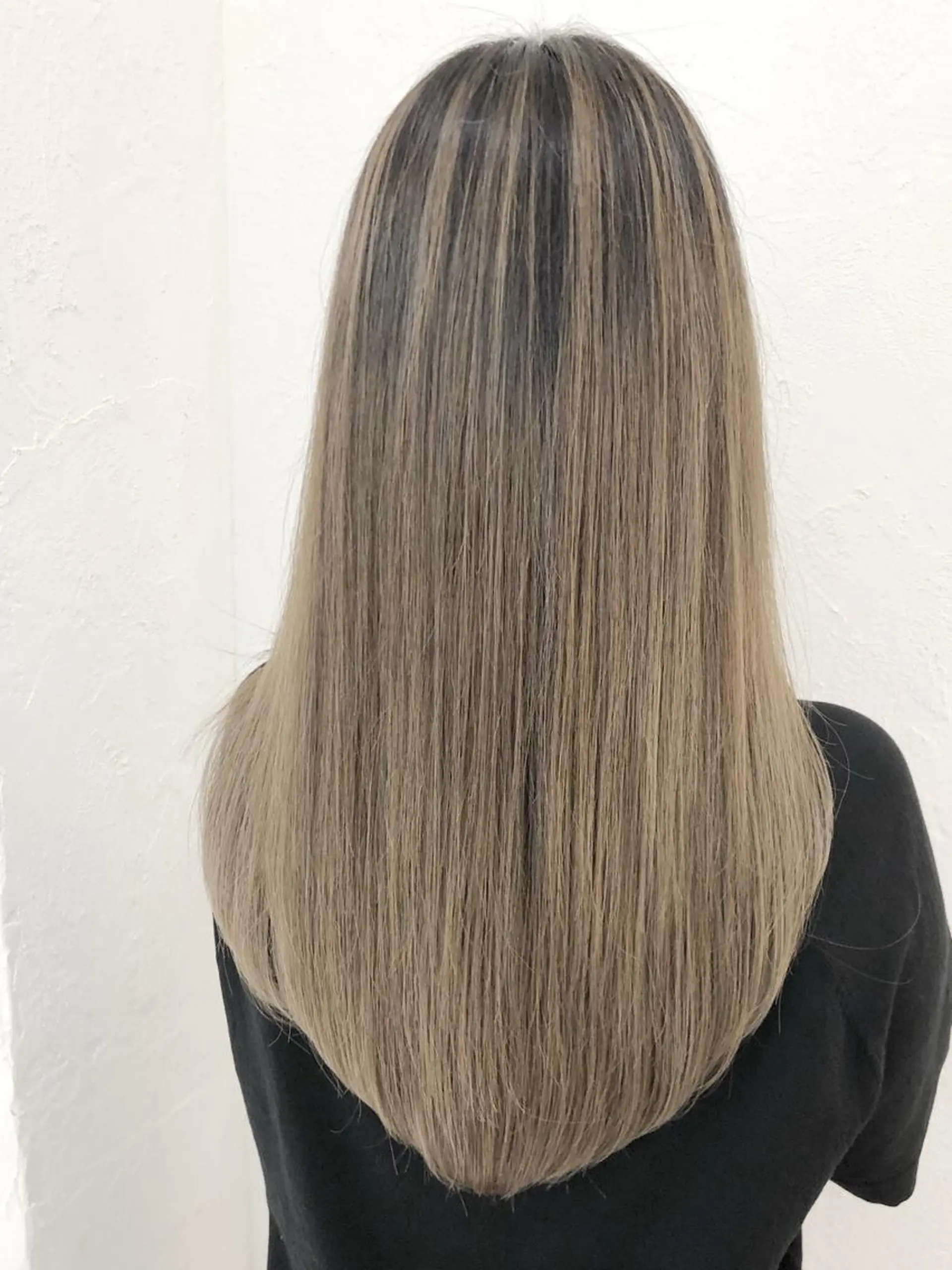 セミロング カラー ヘアアレンジ 髪質改善専門店 エイジングケアのヘアスタイル