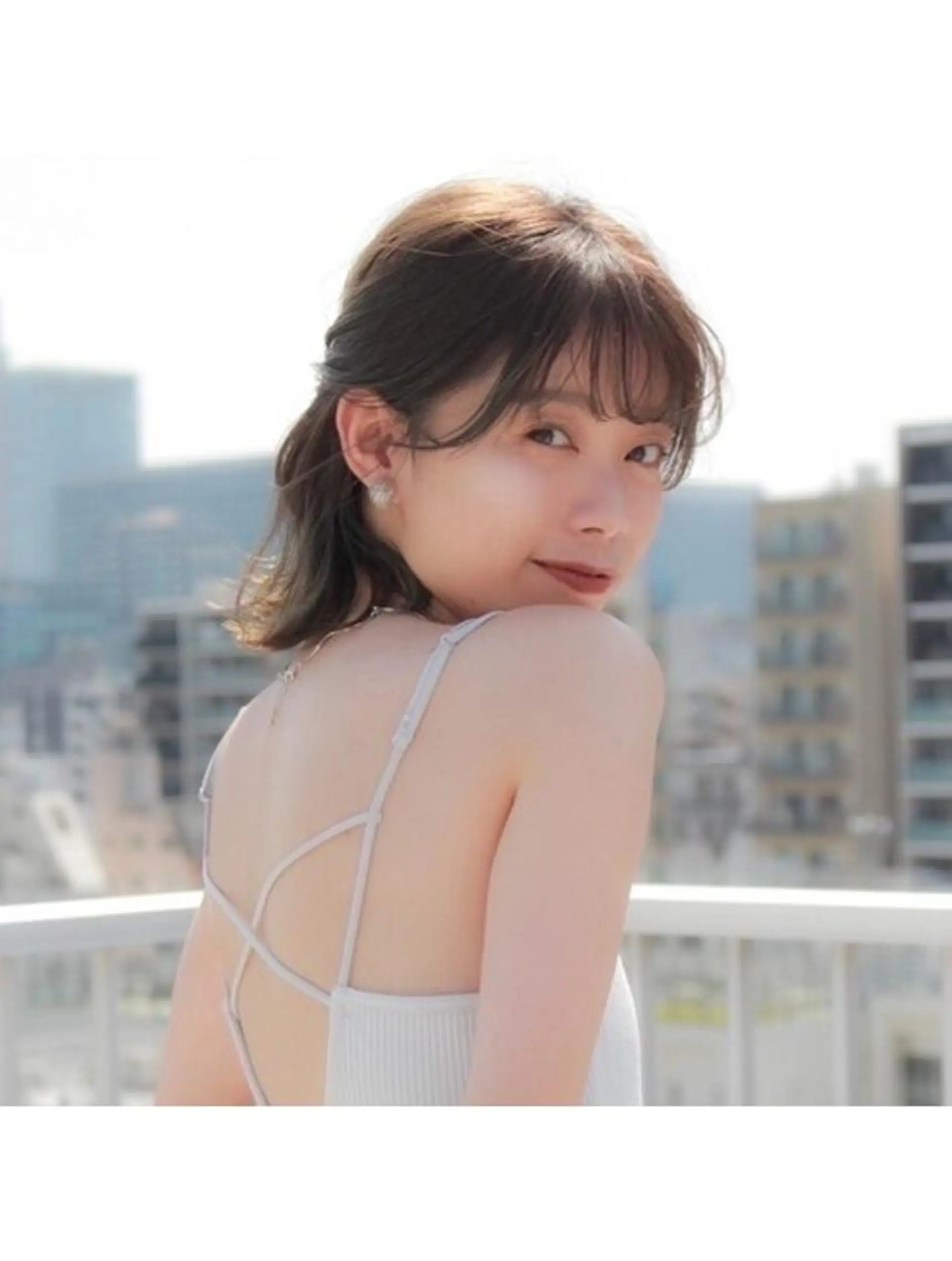 ミディアム カラー 切りっぱなしボブ ショートボブ ボブ 立川✨ブリーチ/ ケアブリーチ✨のヘアスタイル