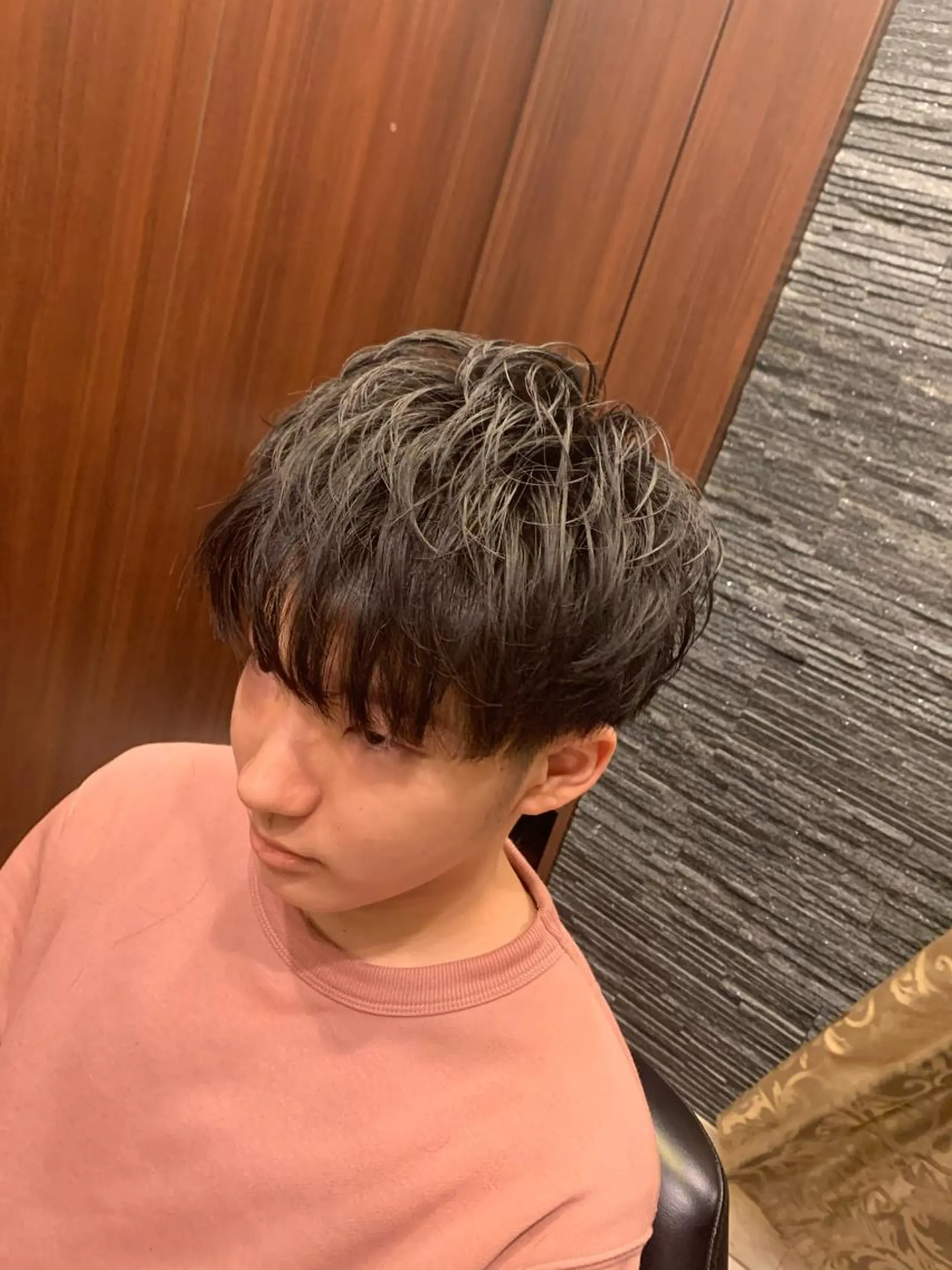 ショート パーマ メンズ カット パーマ ヒロ銀座 バーバーショップ神楽坂所属・ひらお あおとのヘアスタイル