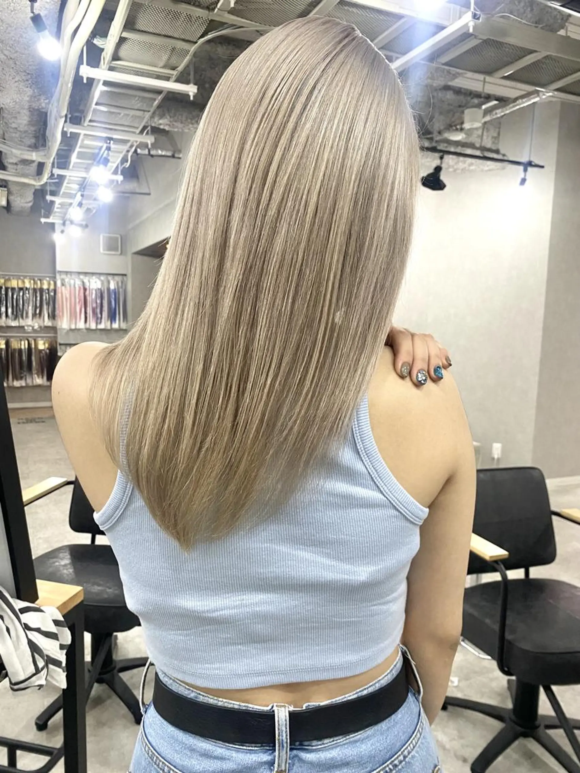 セミロング パーマ ヘアアレンジ カラー 💎lino _by _ACNE💎 🧸のヘアスタイル