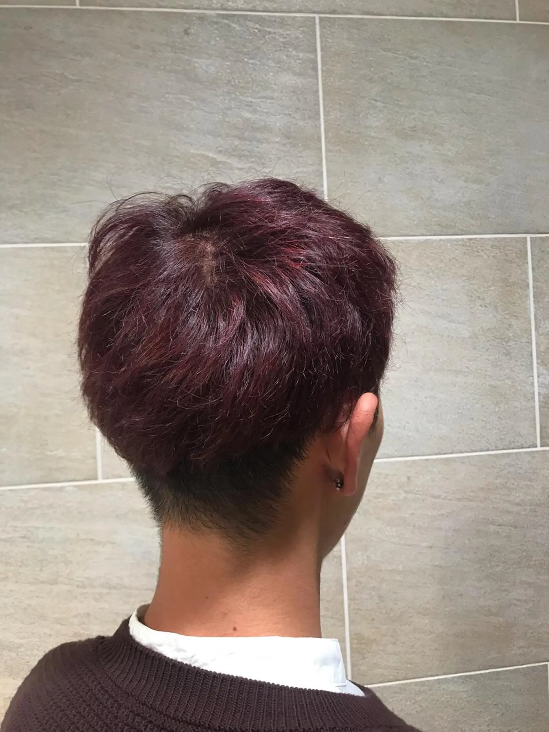 ショート カラー メンズ 宮原 佳苗のヘアスタイル