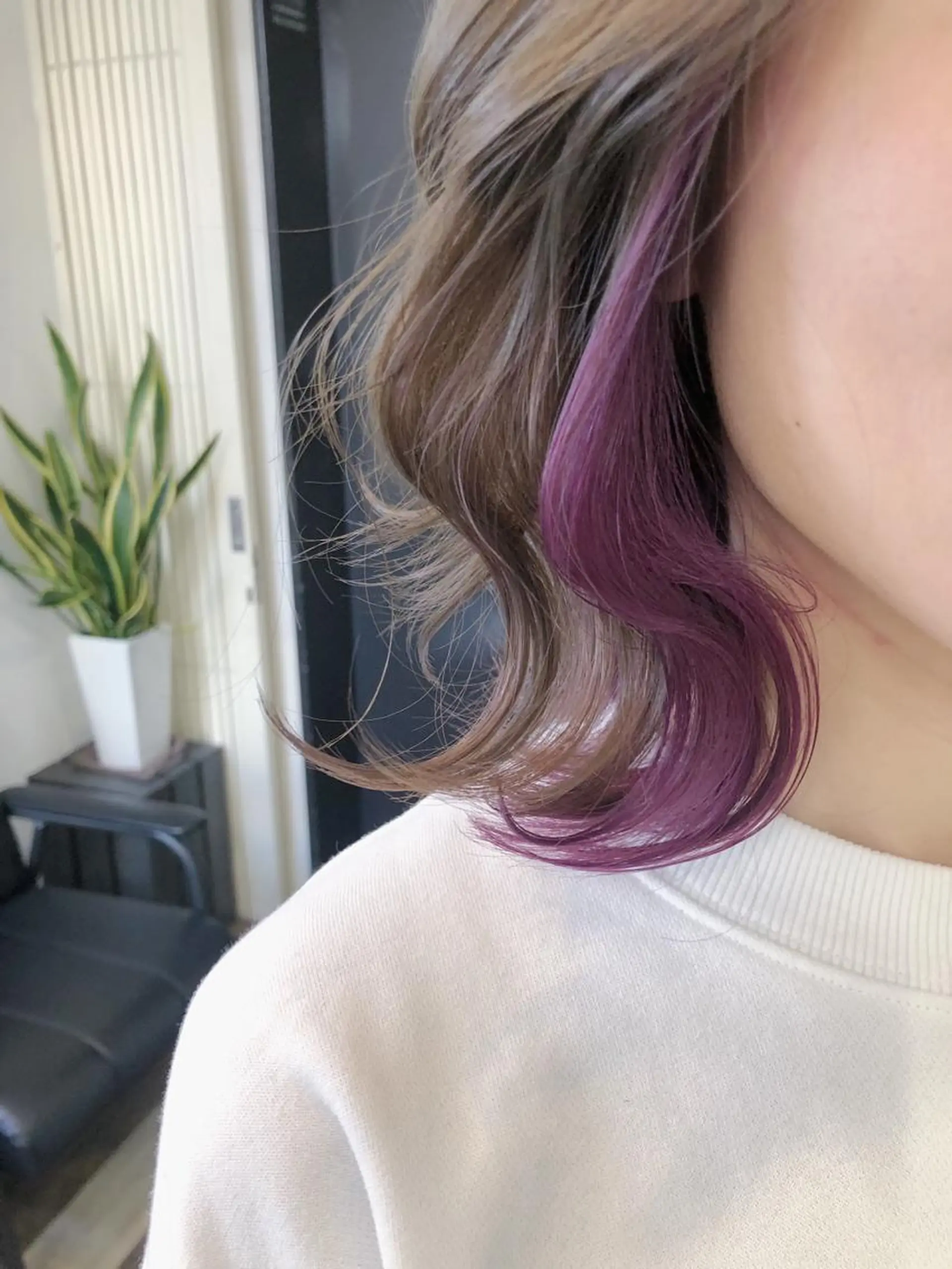 ショート カラー ラベンダーカラー ヘアカラー トリートメント GiseL天神カラー 髪質改善/ブリーチのヘアスタイル