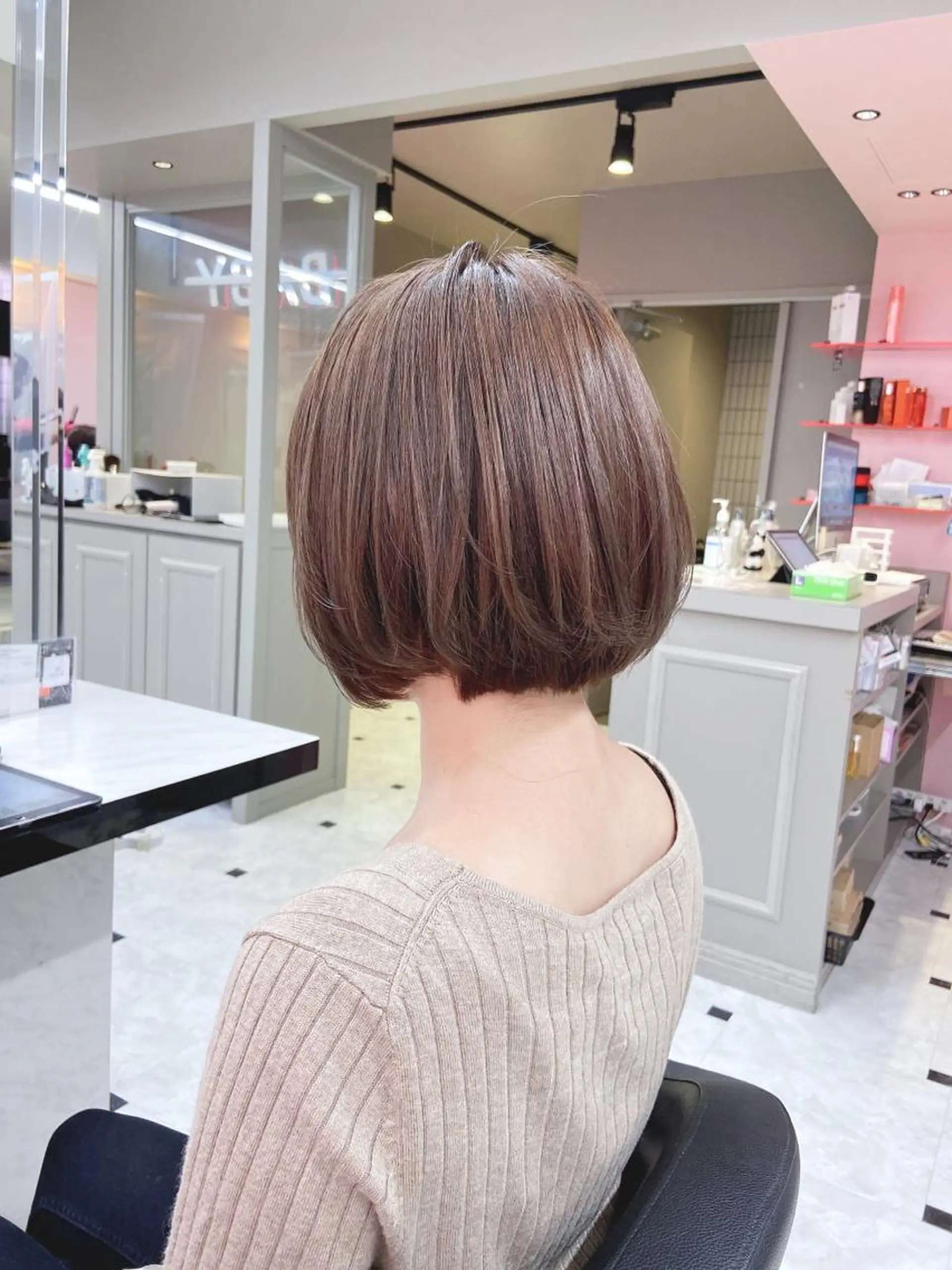 セミロング カラー ヘアアレンジ 💖艶と似合わせ💖 カラーカット💖のヘアスタイル