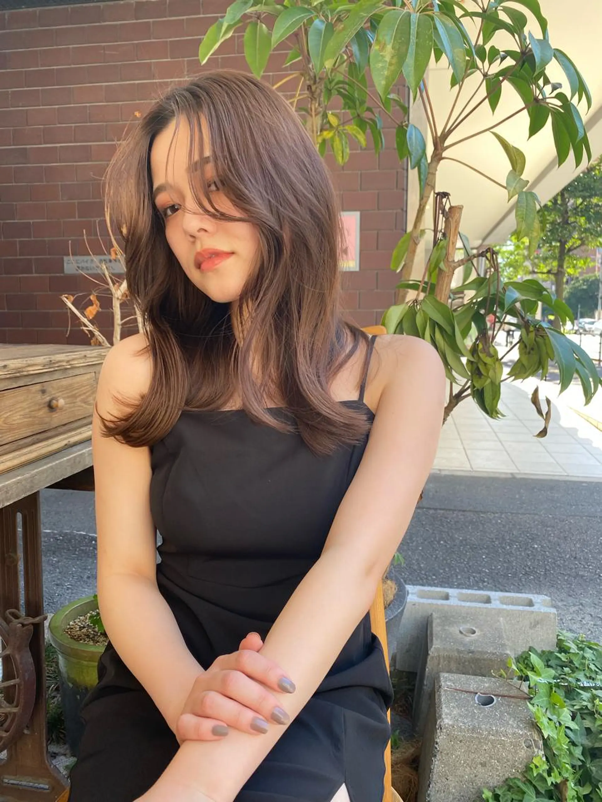 セミロング カラー カット ヘアカラー トリートメント Pia ツボイ ケイタのヘアスタイル