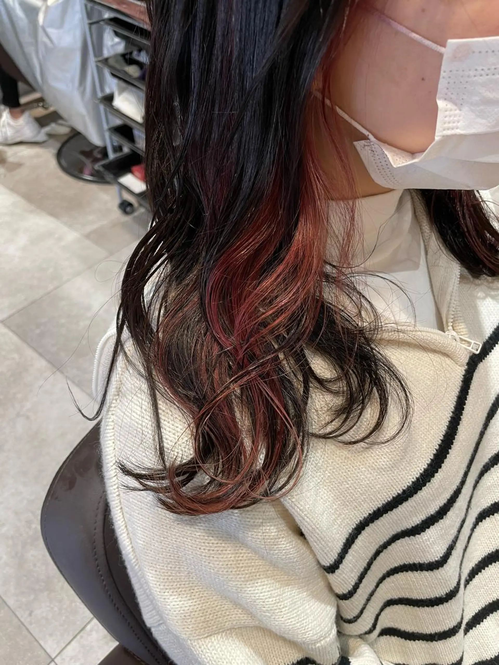 セミロング カラー イヤリングカラー ピンクカラー ヘアカラー トリートメント 💐パーソナルカラー /市橋加菜💐のヘアスタイル