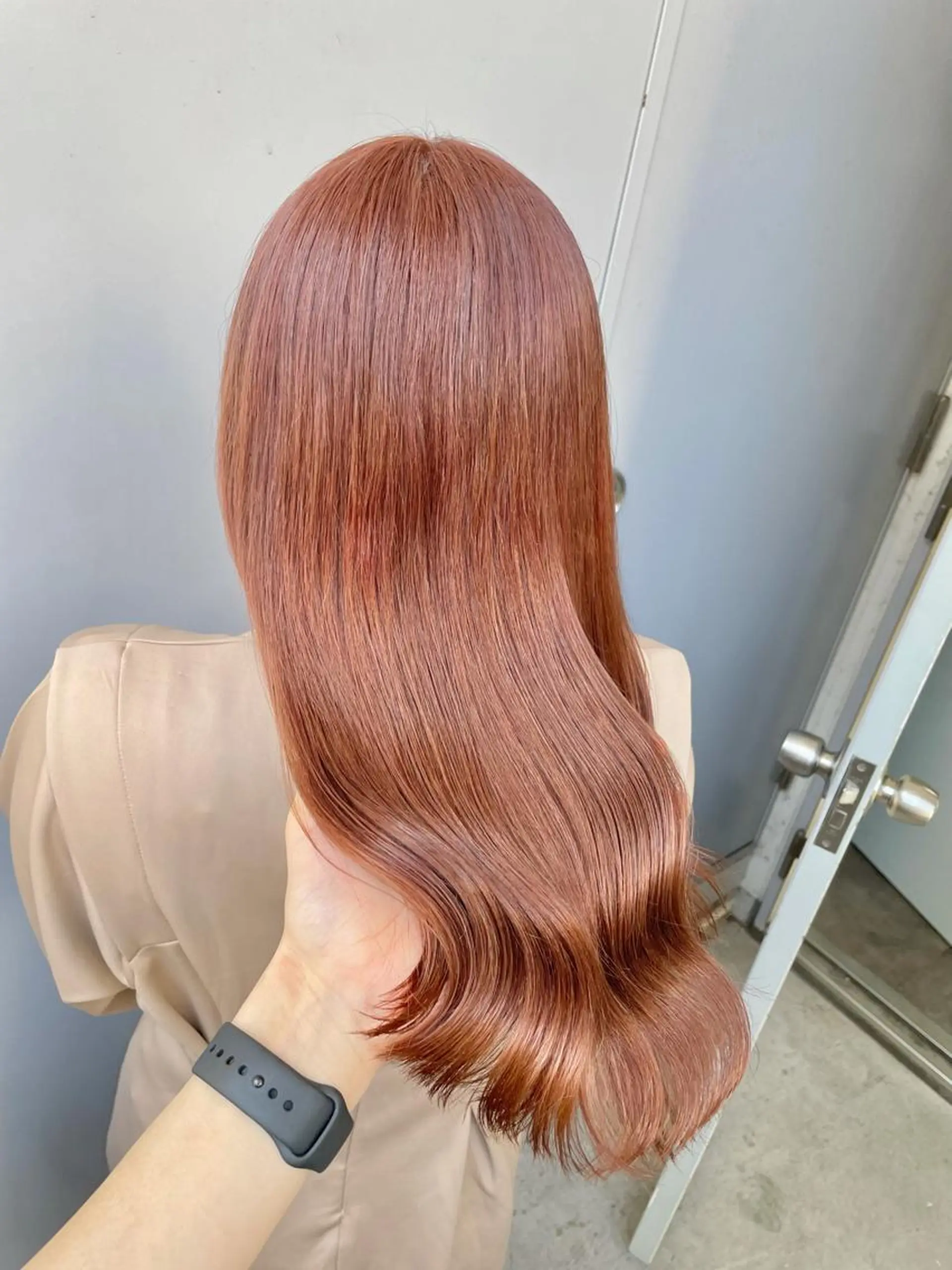 ロング カラー ヘアカラー トリートメント ヘッドスパ ヘアセット ベージュカラー💖 やすひろのヘアスタイル