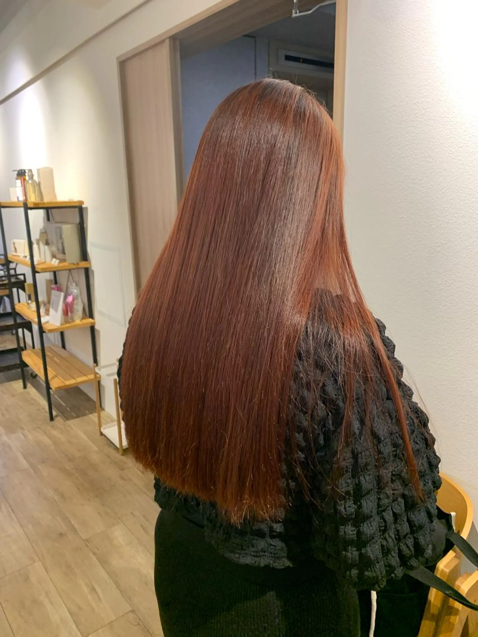 ロング カラー ブラウンカラー レッドカラー レッドブラウン 詩織/パーマ /代官山のヘアスタイル